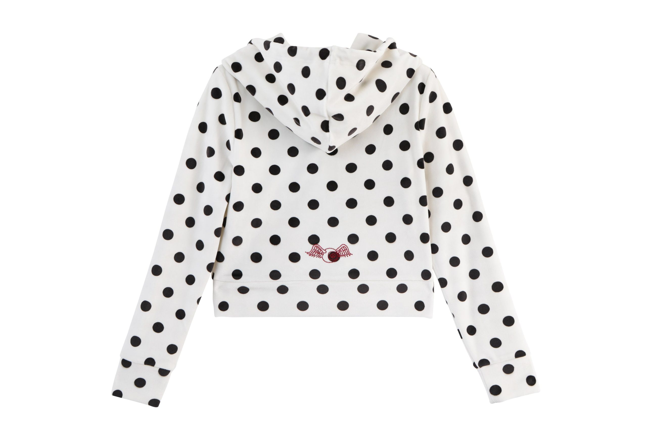 Velour Zip Up ?C Polka Dot - Image 3