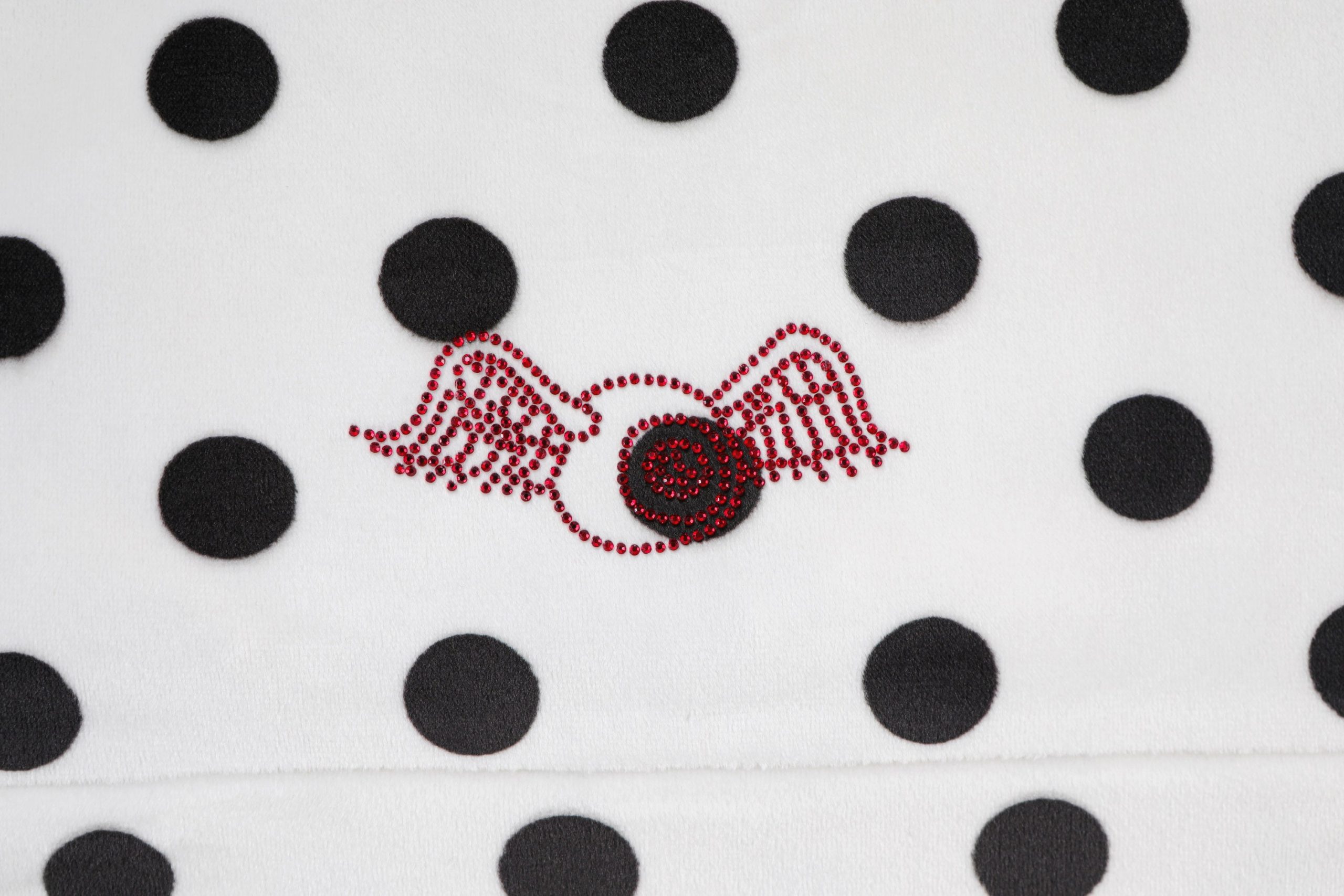 Velour Zip Up ?C Polka Dot - Image 4