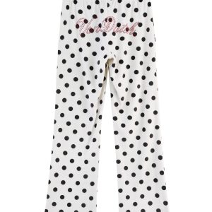 Velour Sweats ?C Polka Dot