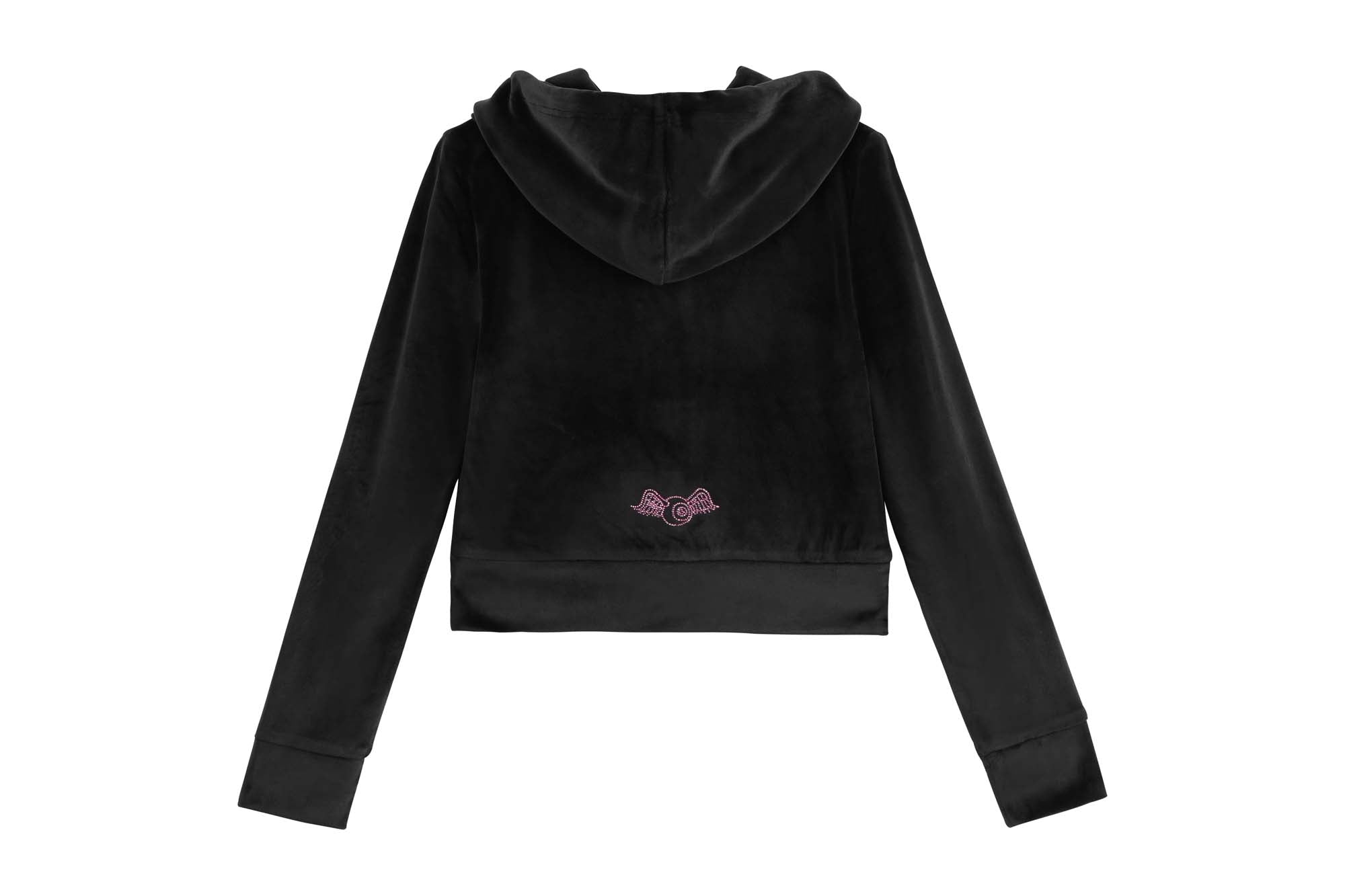 Velour Zip Up ?C Black - Image 4