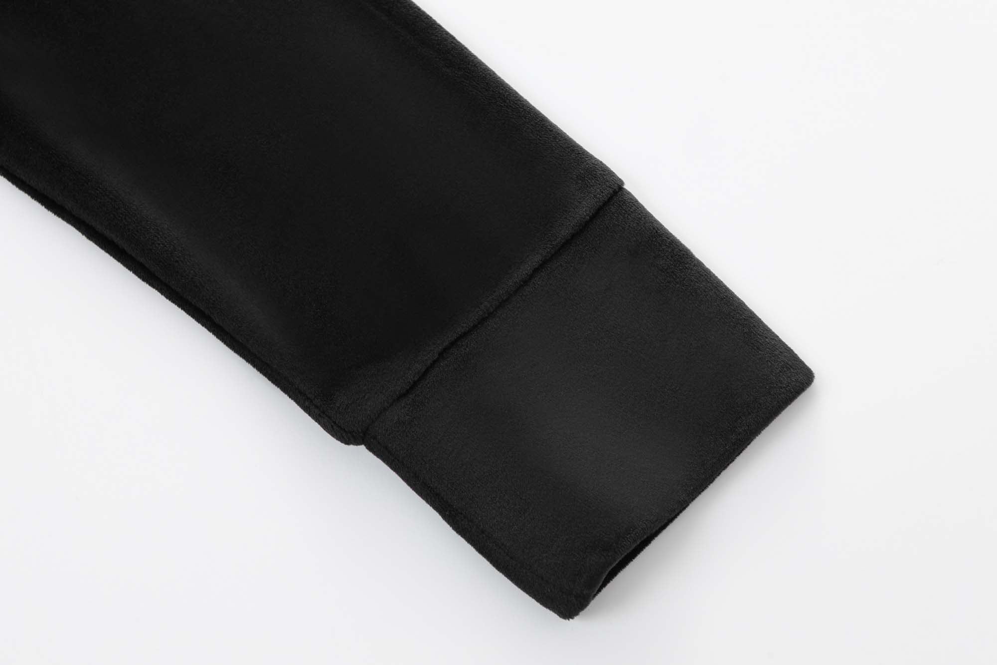 Velour Zip Up ?C Black - Image 10