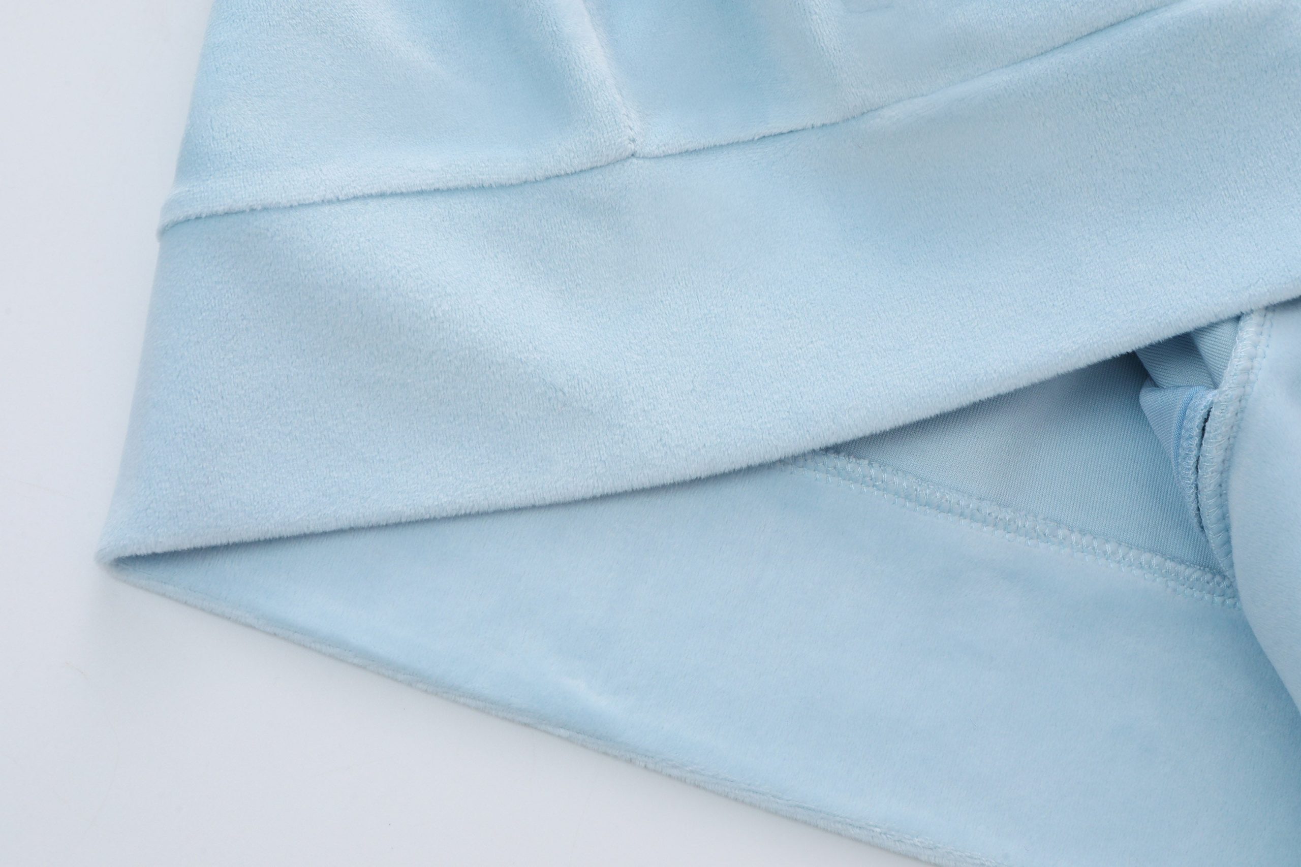 Velour Zip Up ?C Light Blue - Image 8