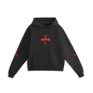 CHOPPER CRIMSON HOODIE ?C BLACK & RED