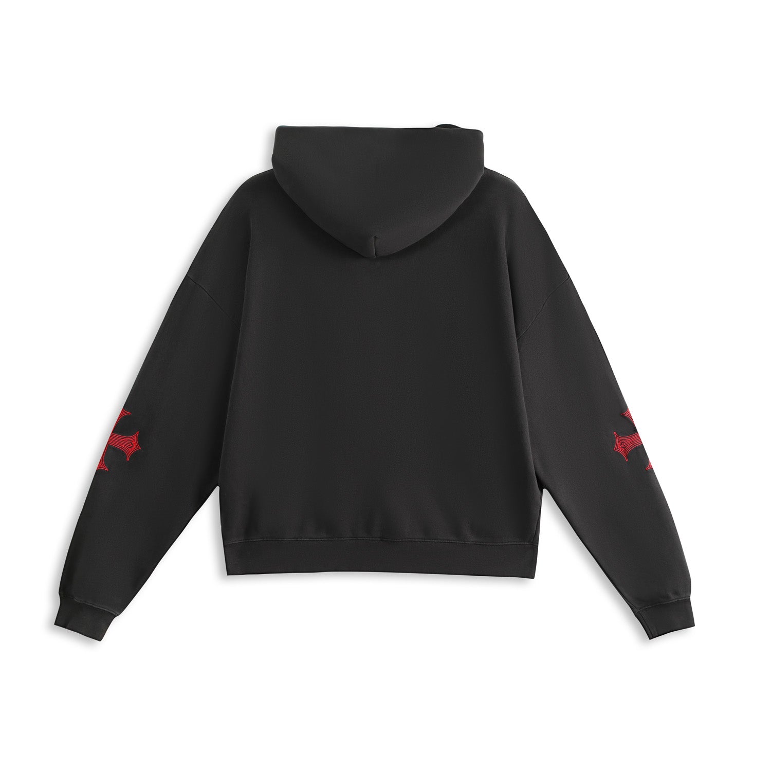 CHOPPER CRIMSON HOODIE ?C BLACK & RED - Image 3