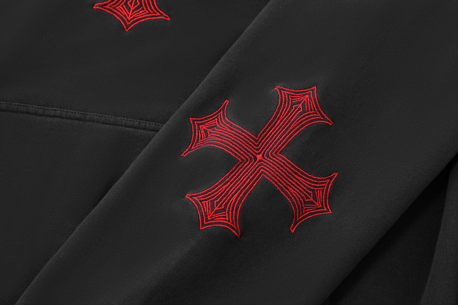 CHOPPER CRIMSON HOODIE ?C BLACK & RED - Image 7