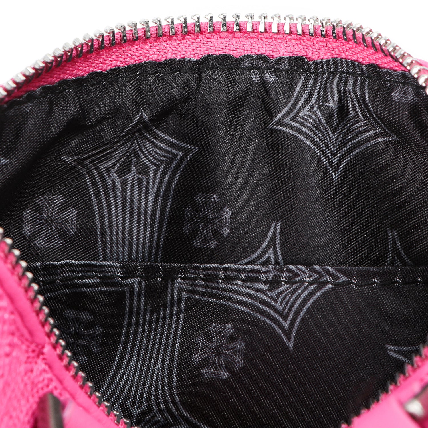 Embroidered Chopper Hanna Bag - Hot Pink - Image 6