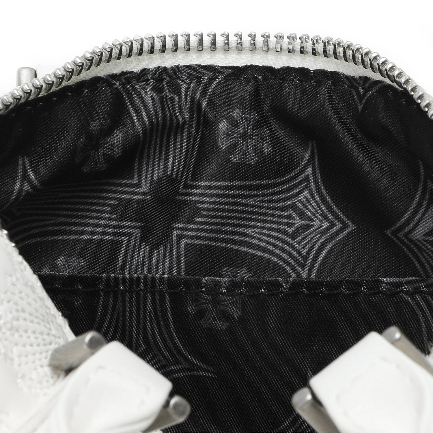 Embroidered Chopper Hanna Bag - White - Image 6