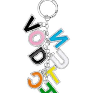 VON DUTCH LETTER KEYCHAIN - RAINBOW