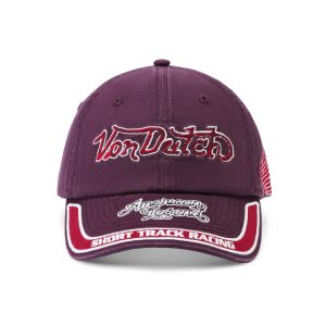Derby 6 Panel Hat - Burgundy