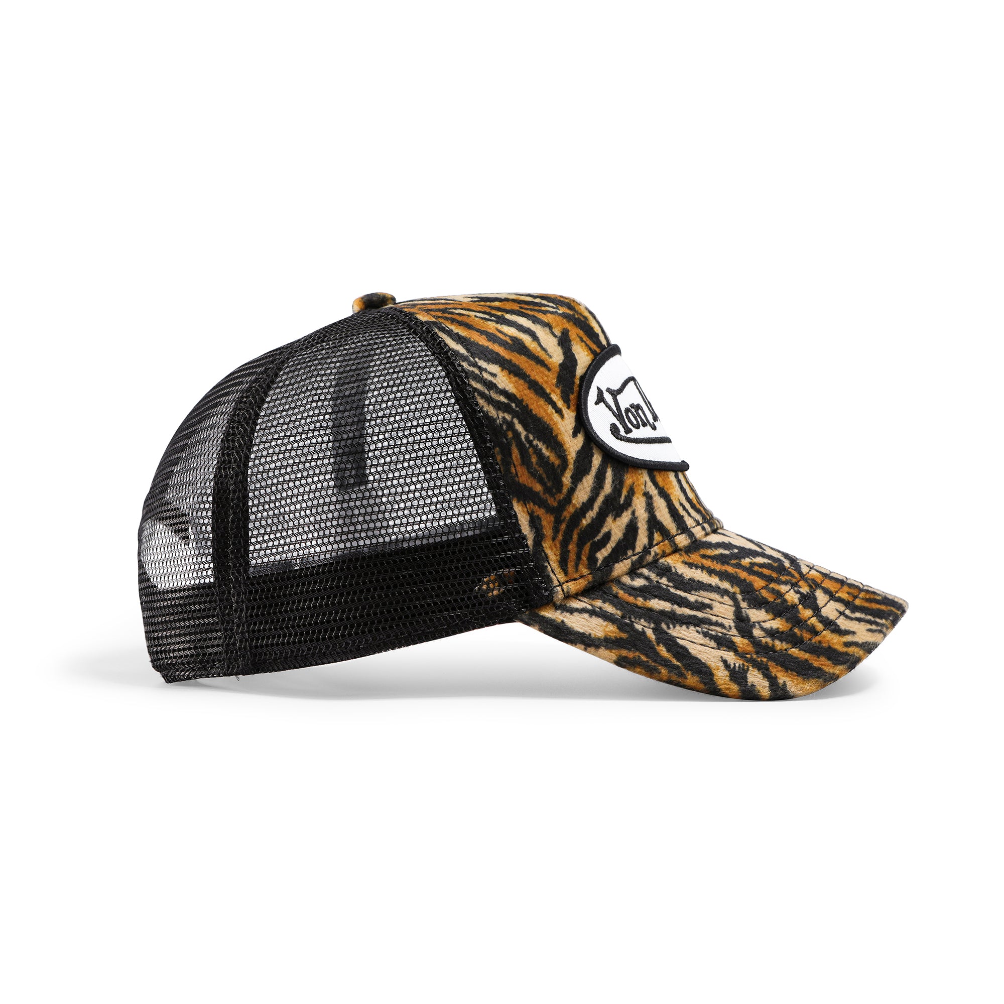 Tiger Stripe Velvet Trucker Hat - Image 4