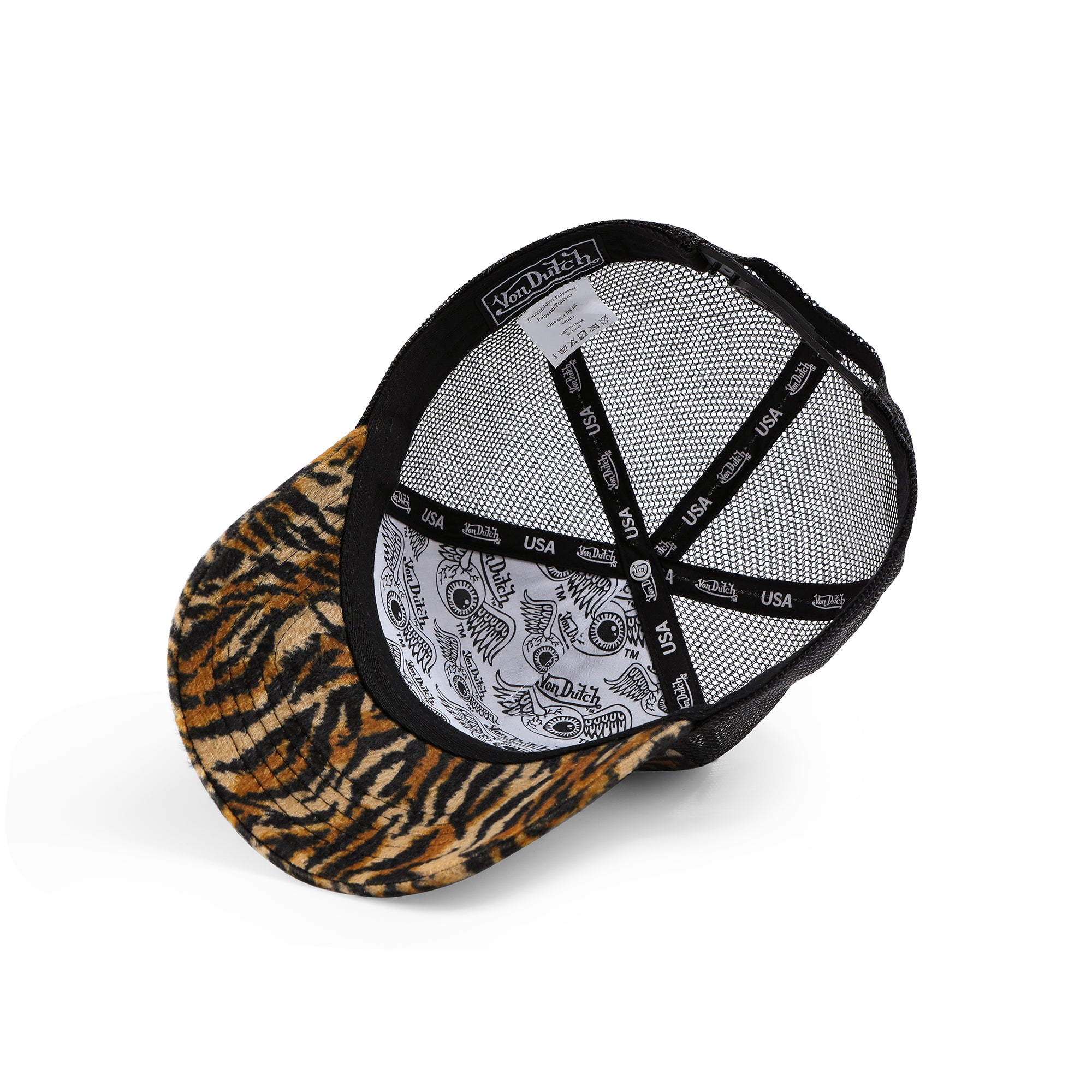 Tiger Stripe Velvet Trucker Hat - Image 5