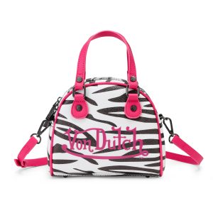 Zebra Bowling Bag - Pink