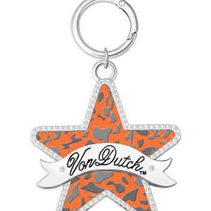 STAR KEYCHAIN - ORANGE CAMO