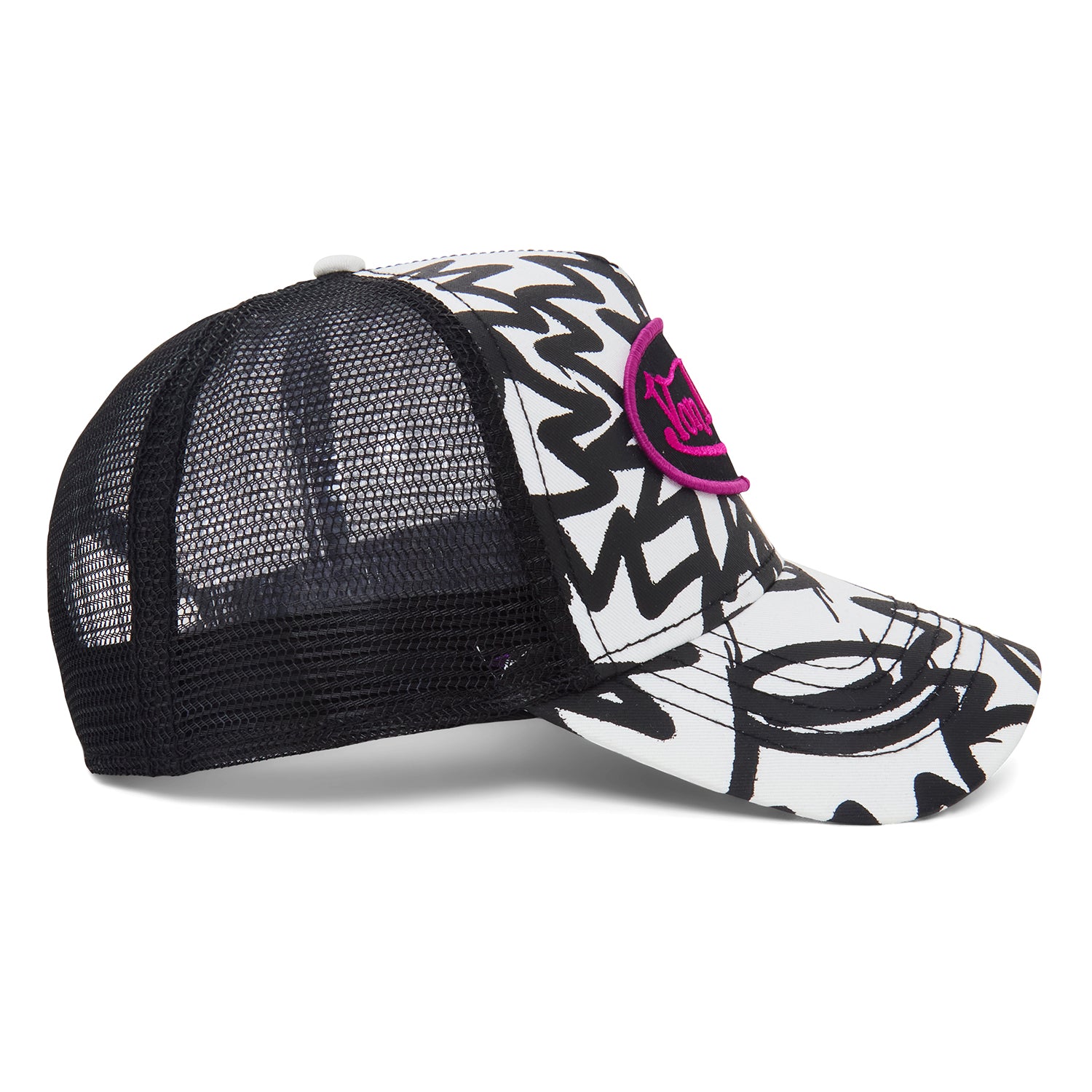 White Multi Trucker Hat - Image 4