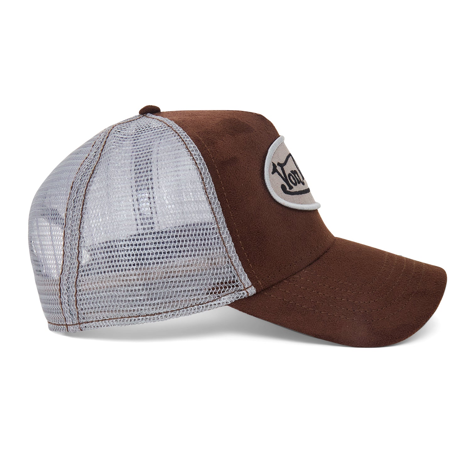 Brown Suede Trucker Hat - Image 4