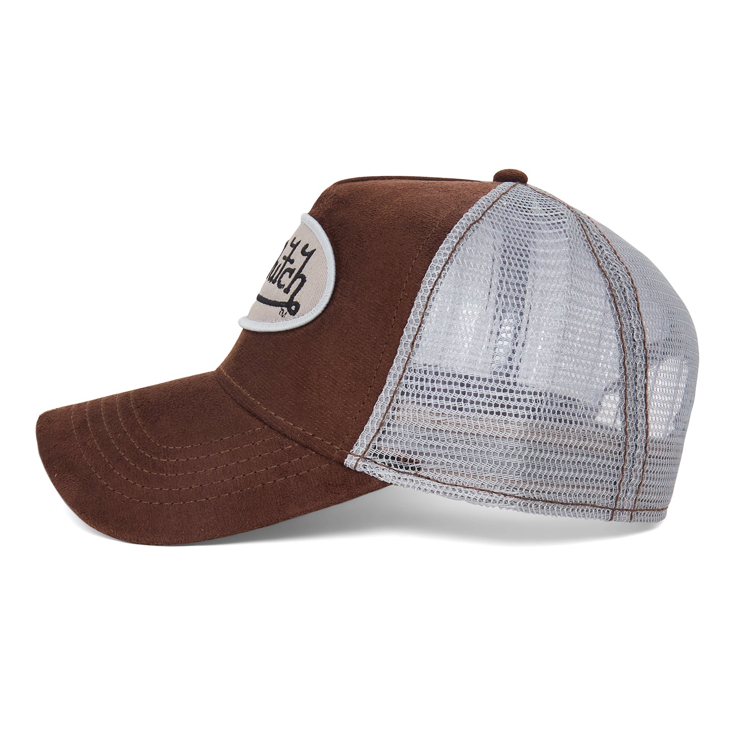 Brown Suede Trucker Hat - Image 3