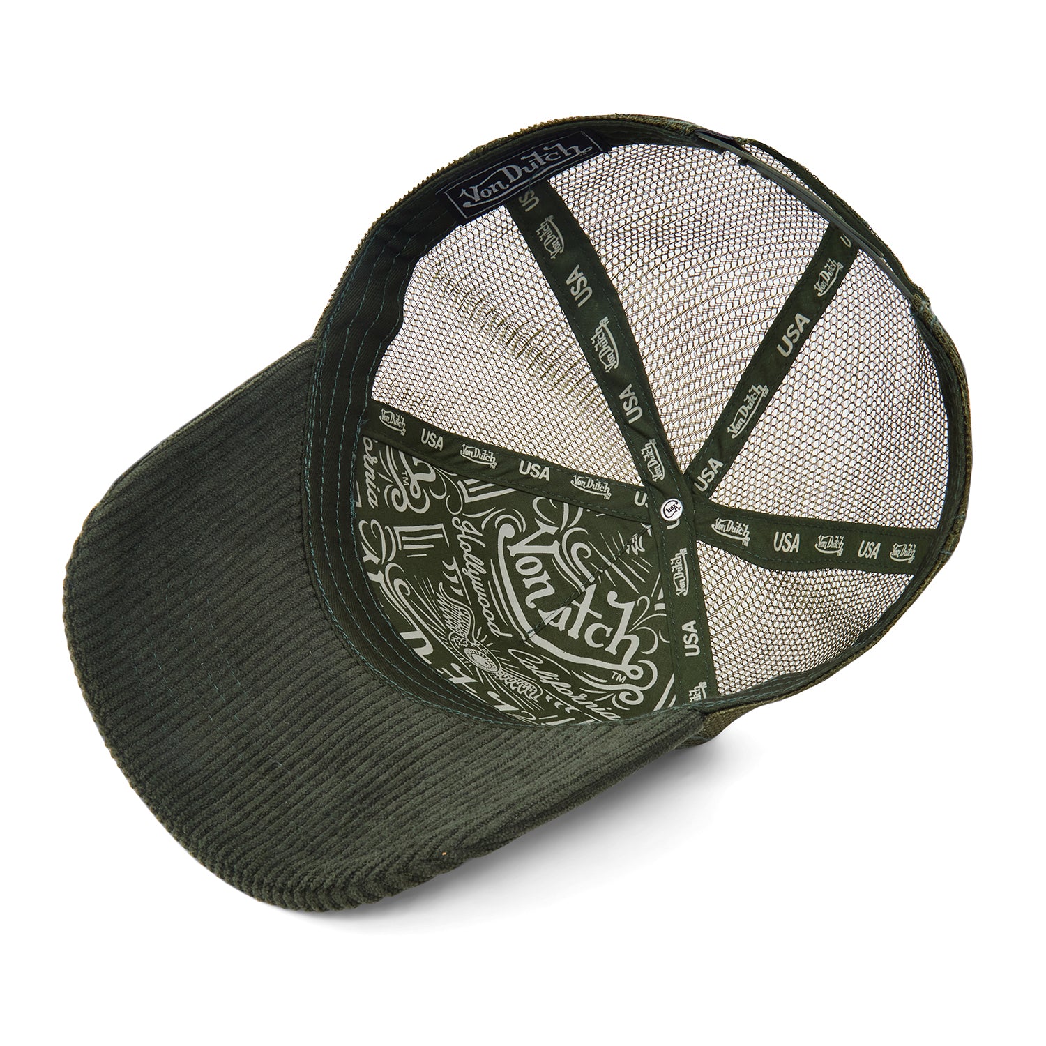 Olive Cordutch Trucker Hat - Image 6