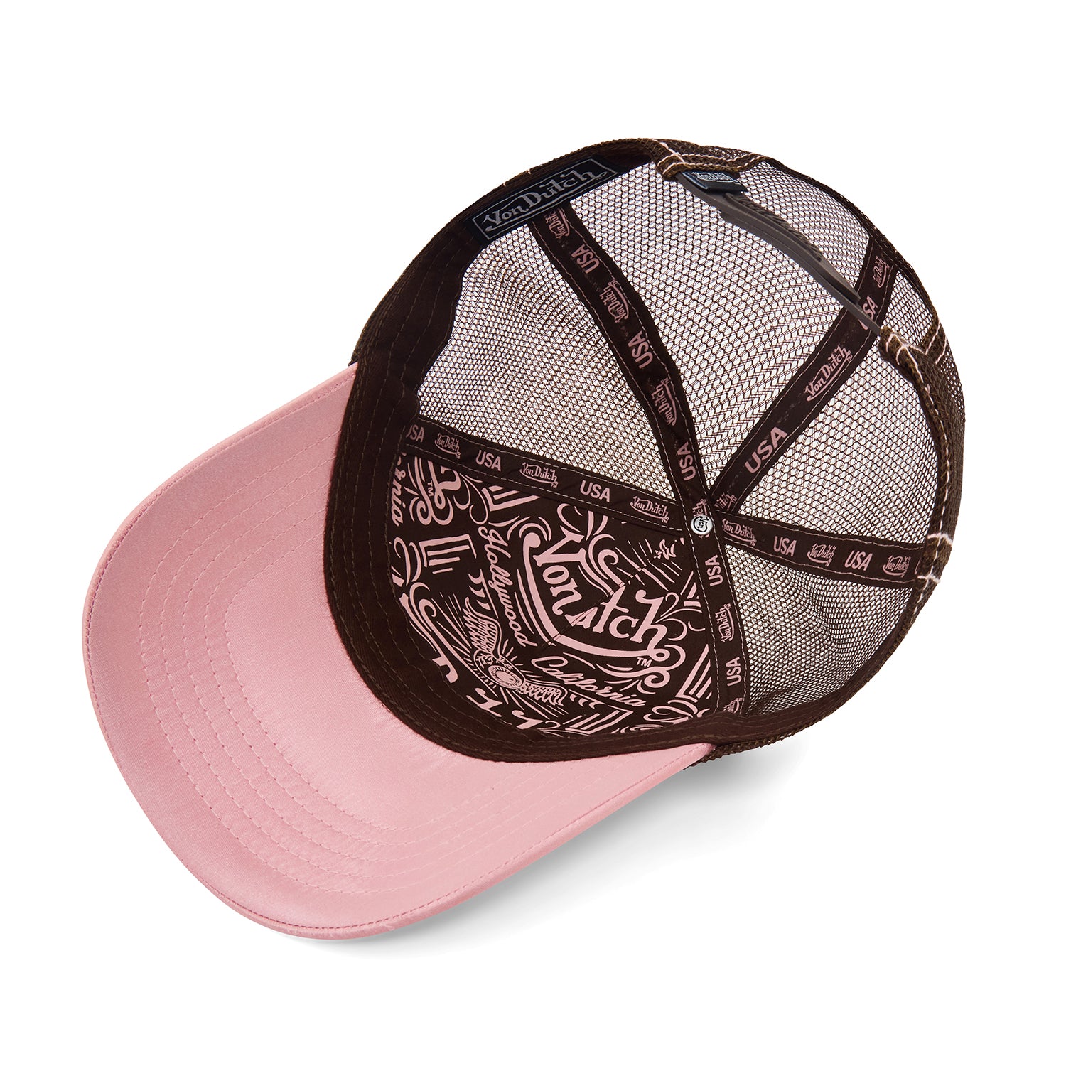 Pink Satin Trucker Hat - Image 6