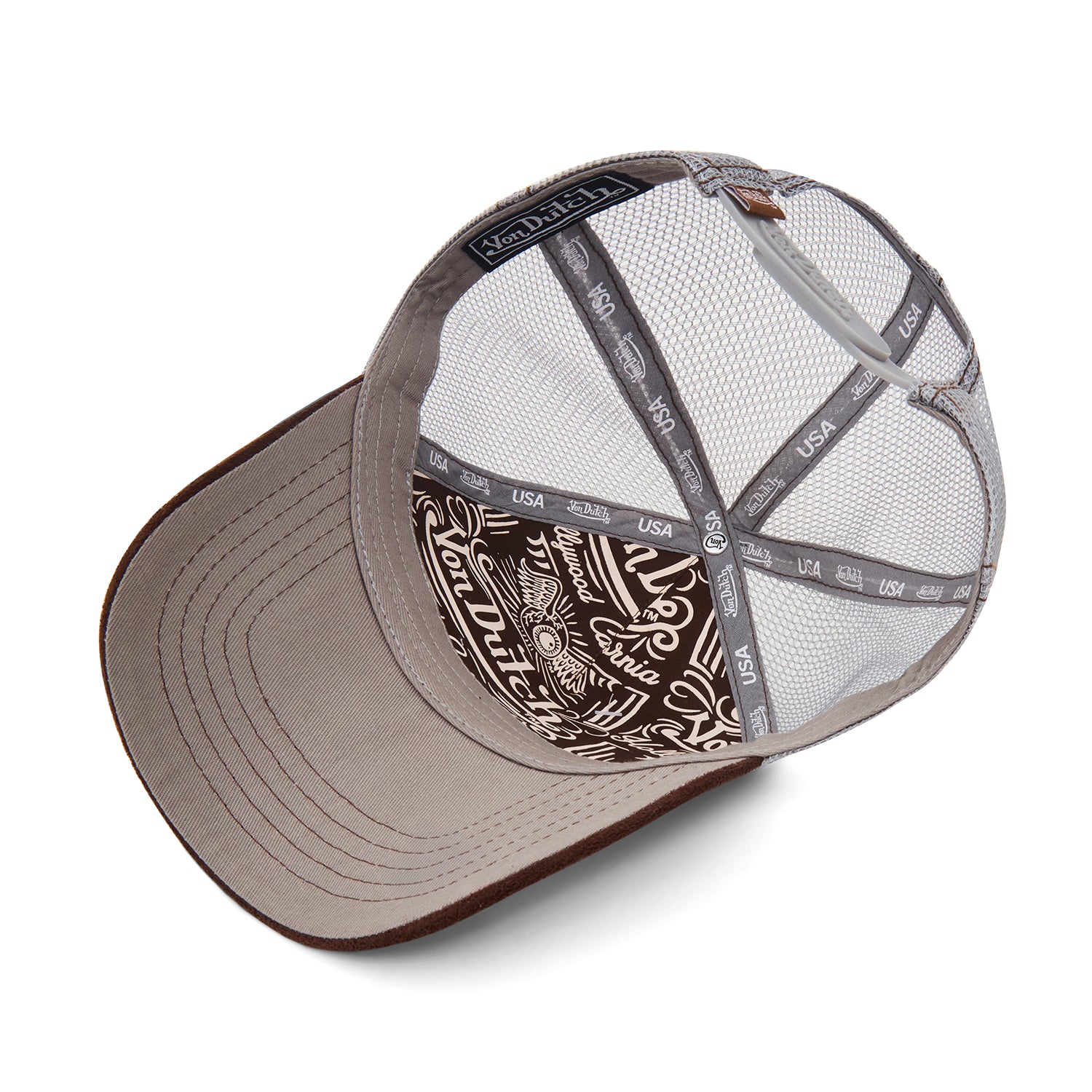 Brown Suede Trucker Hat - Image 6