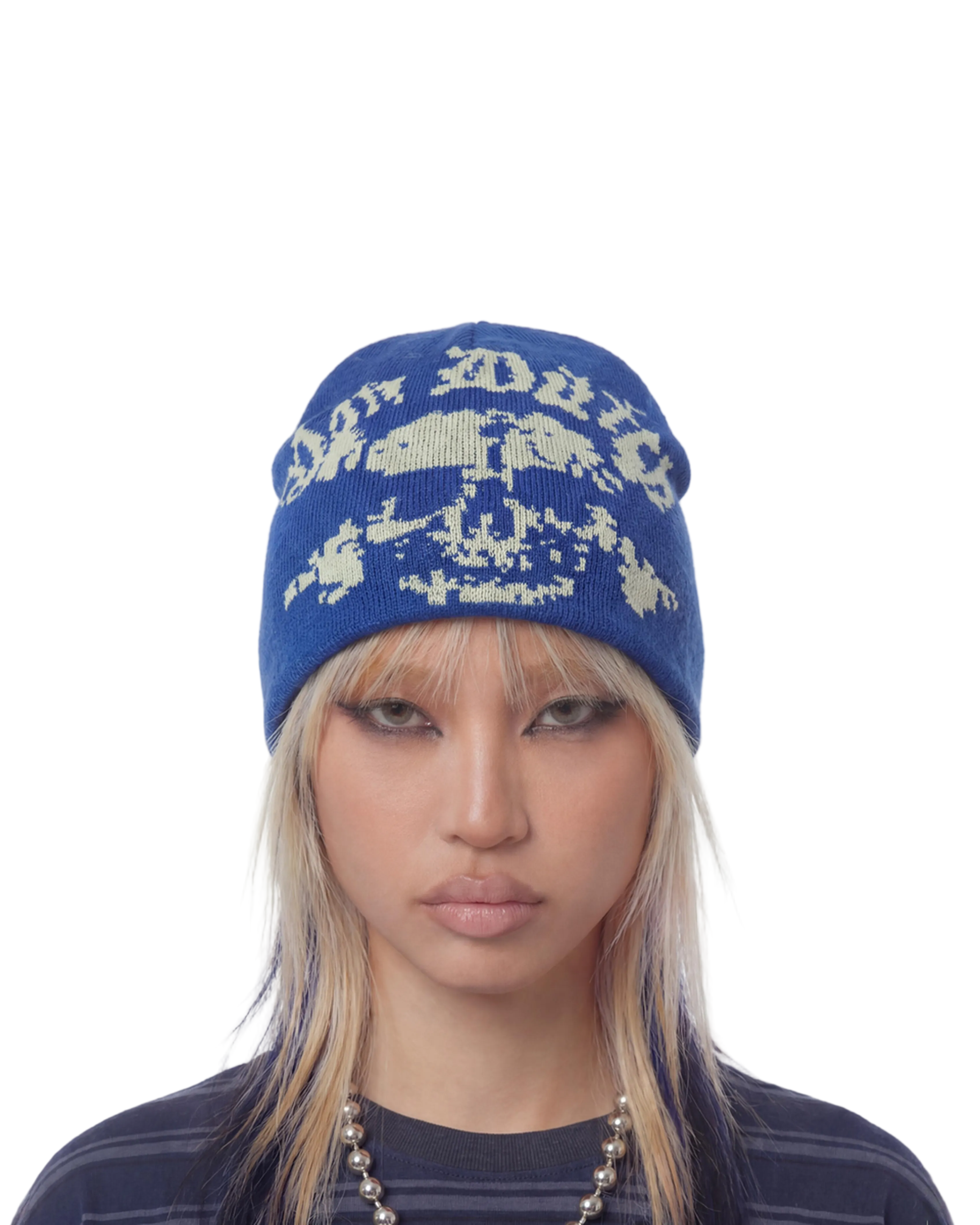 Glitch Reaper Beanie - Navy - Image 2