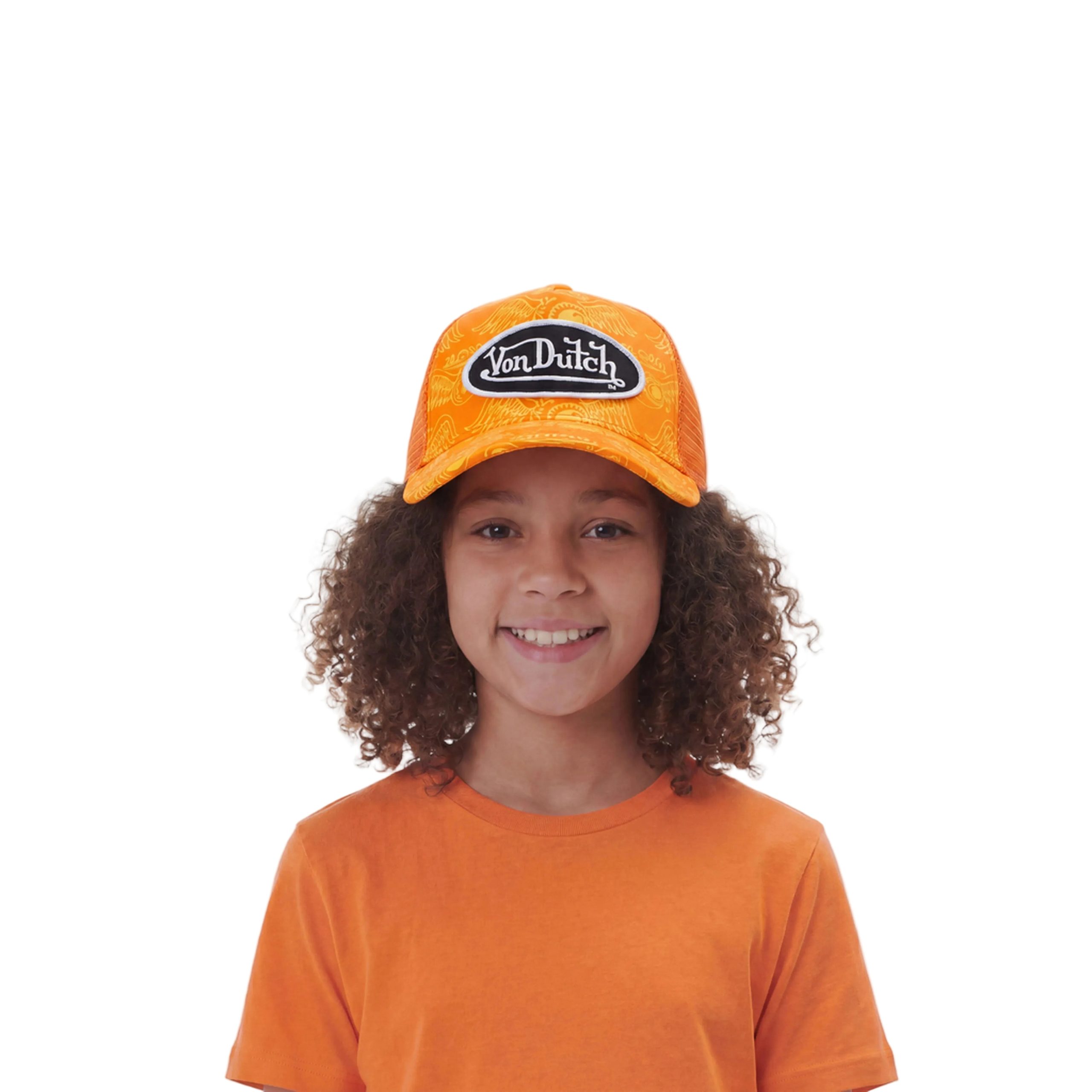 Kids Classic Trucker Hat - Orange ISPY - Image 2