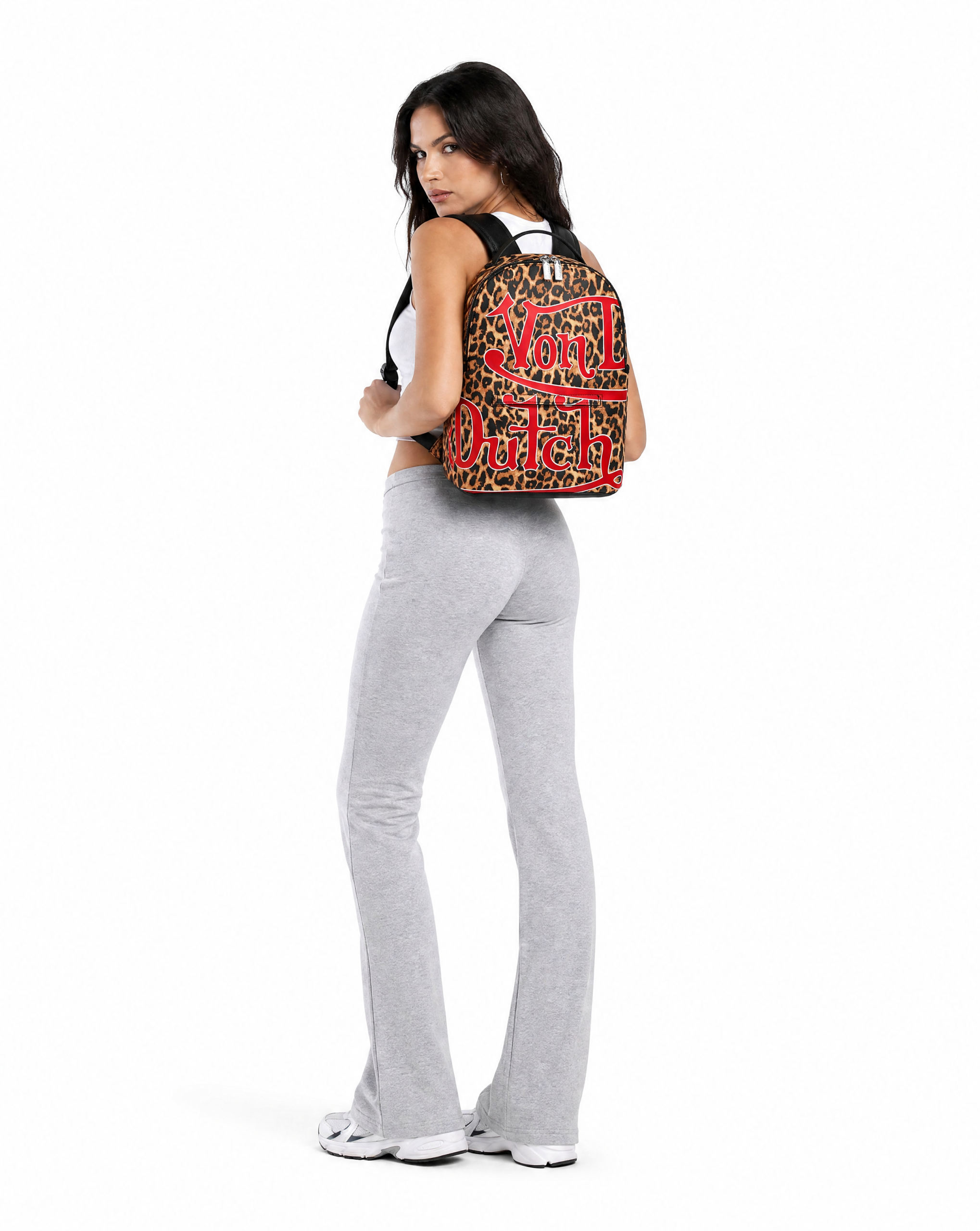 Small Sized Leopard Print Backpack - Image 2