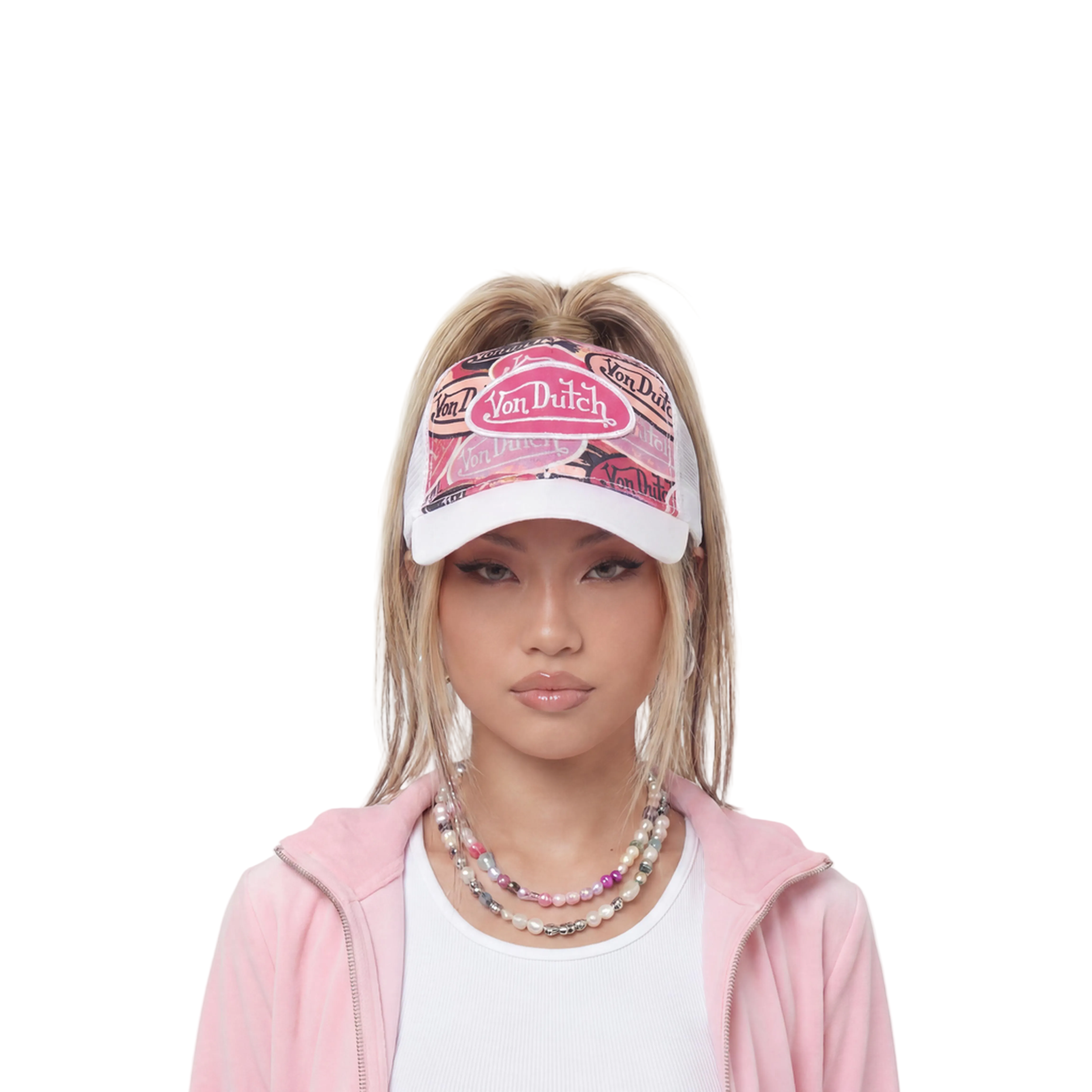 Pink Billboard Trucker Hat - Image 2