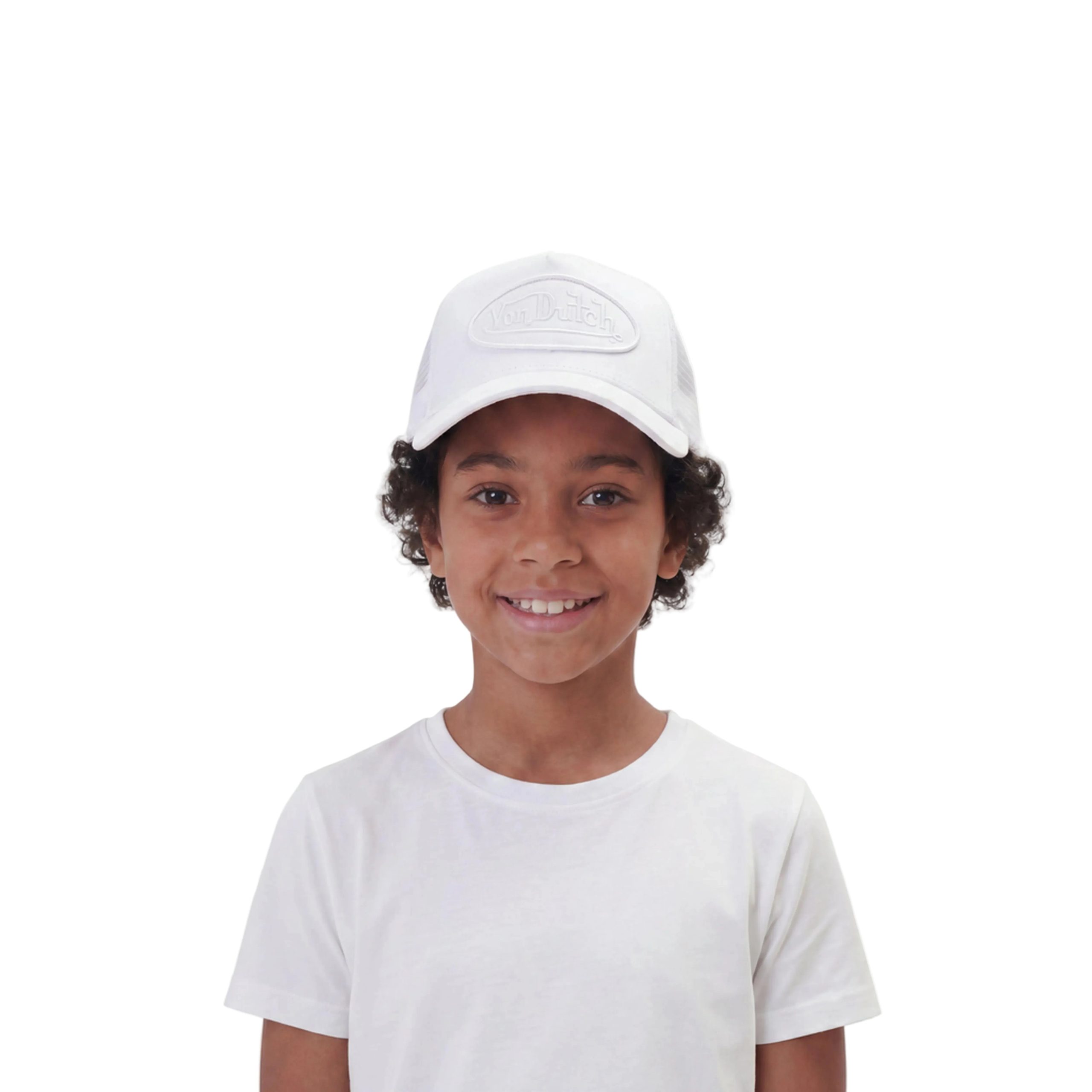 Kids Classic Trucker Hat - Triple White - Image 2
