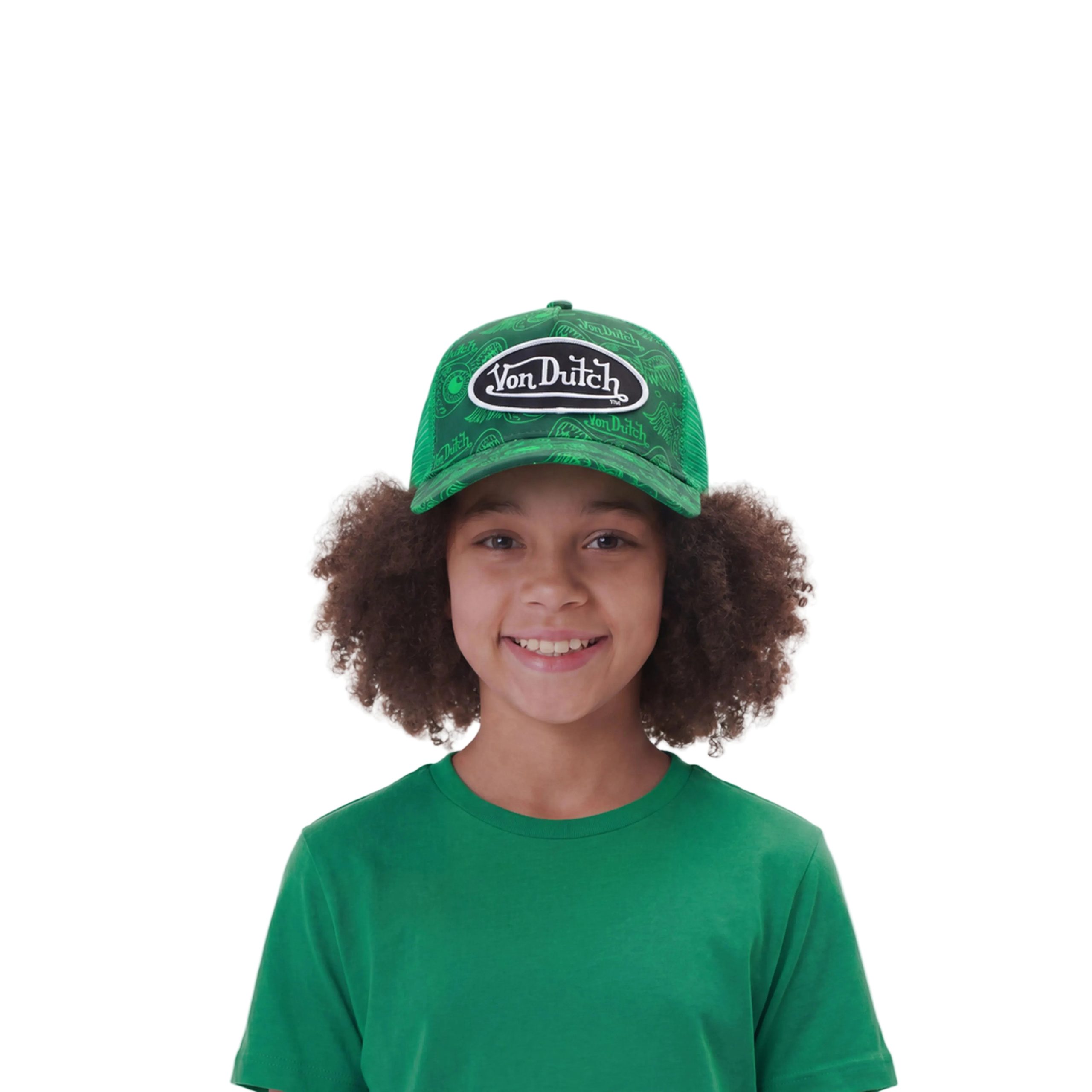 Kids Classic Trucker Hat - Green ISPY Flying Eye - Image 2