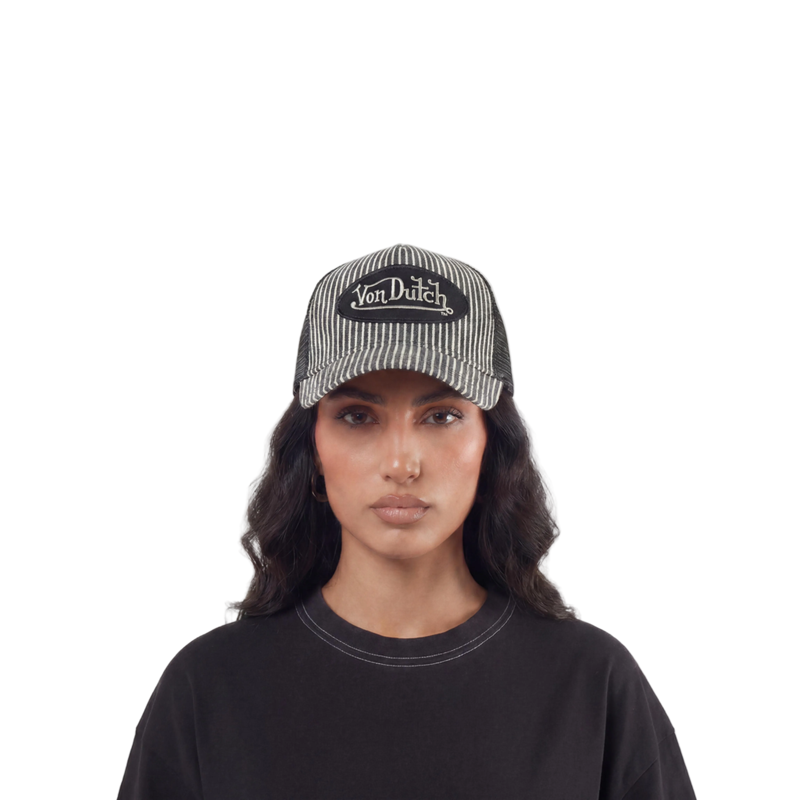 Black Railroad Trucker Hat - Image 2