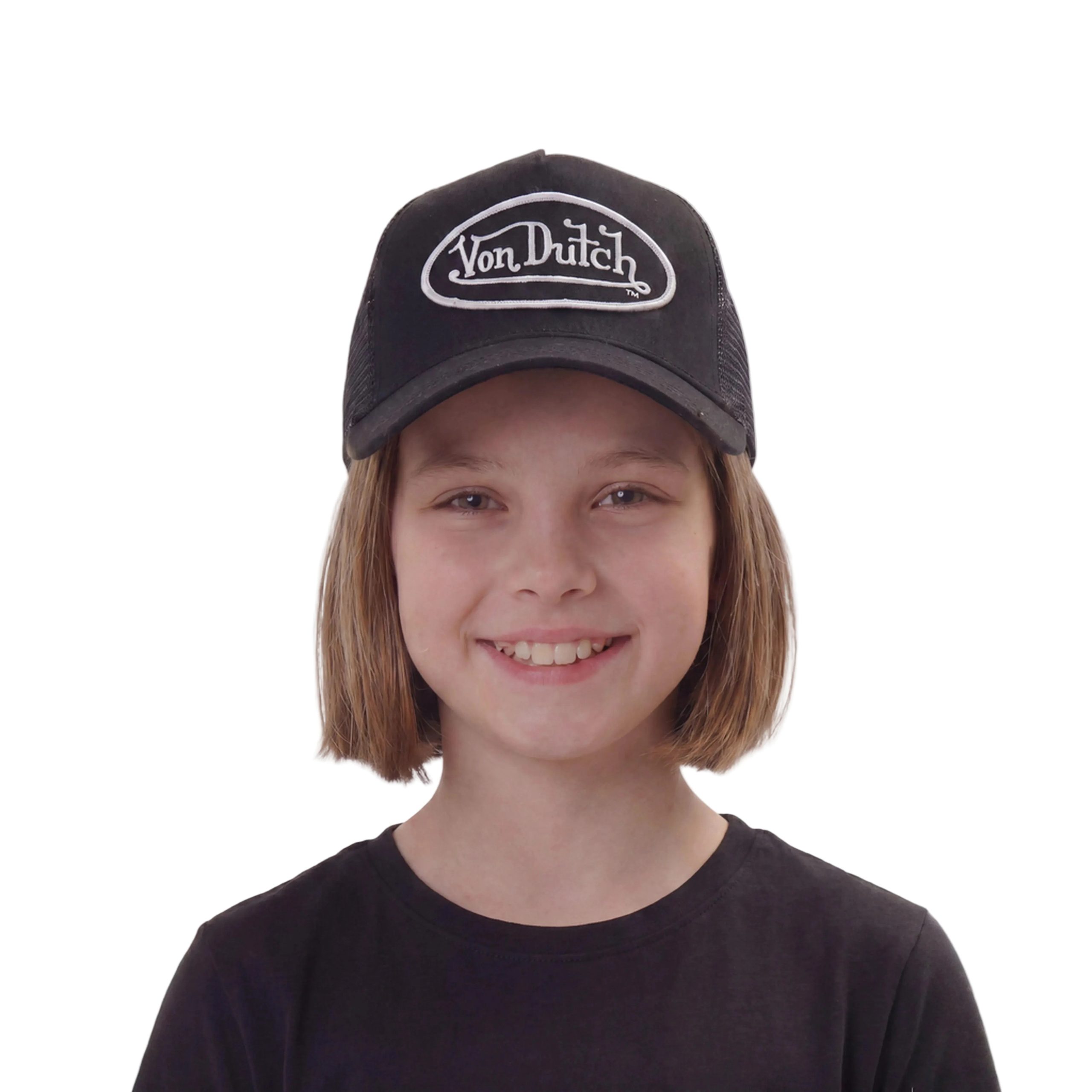 Kids Classic Trucker Hat - Black & White 51 - Image 2