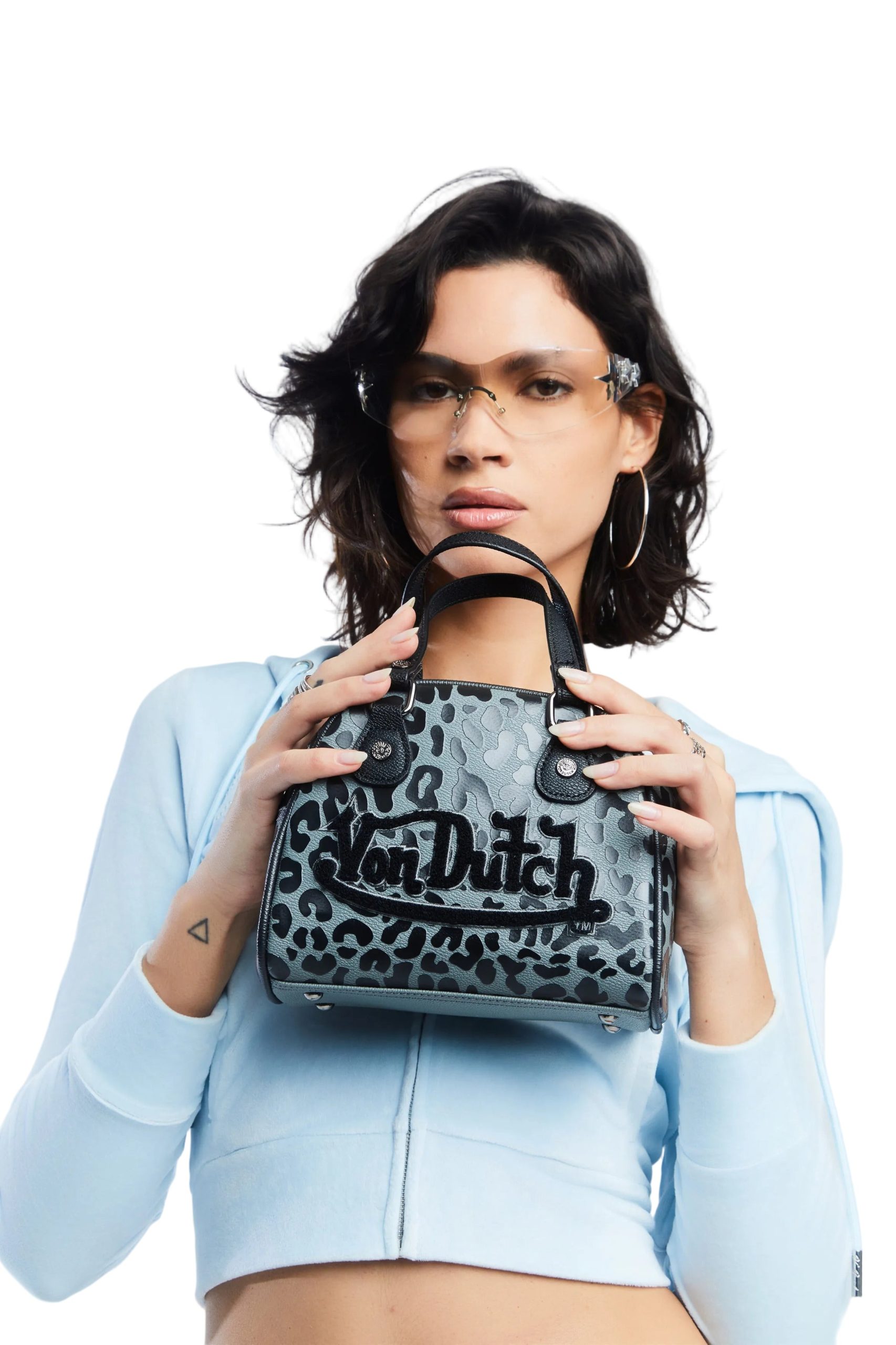 Mini Bowling Bag - Blue Cheetah - Image 2