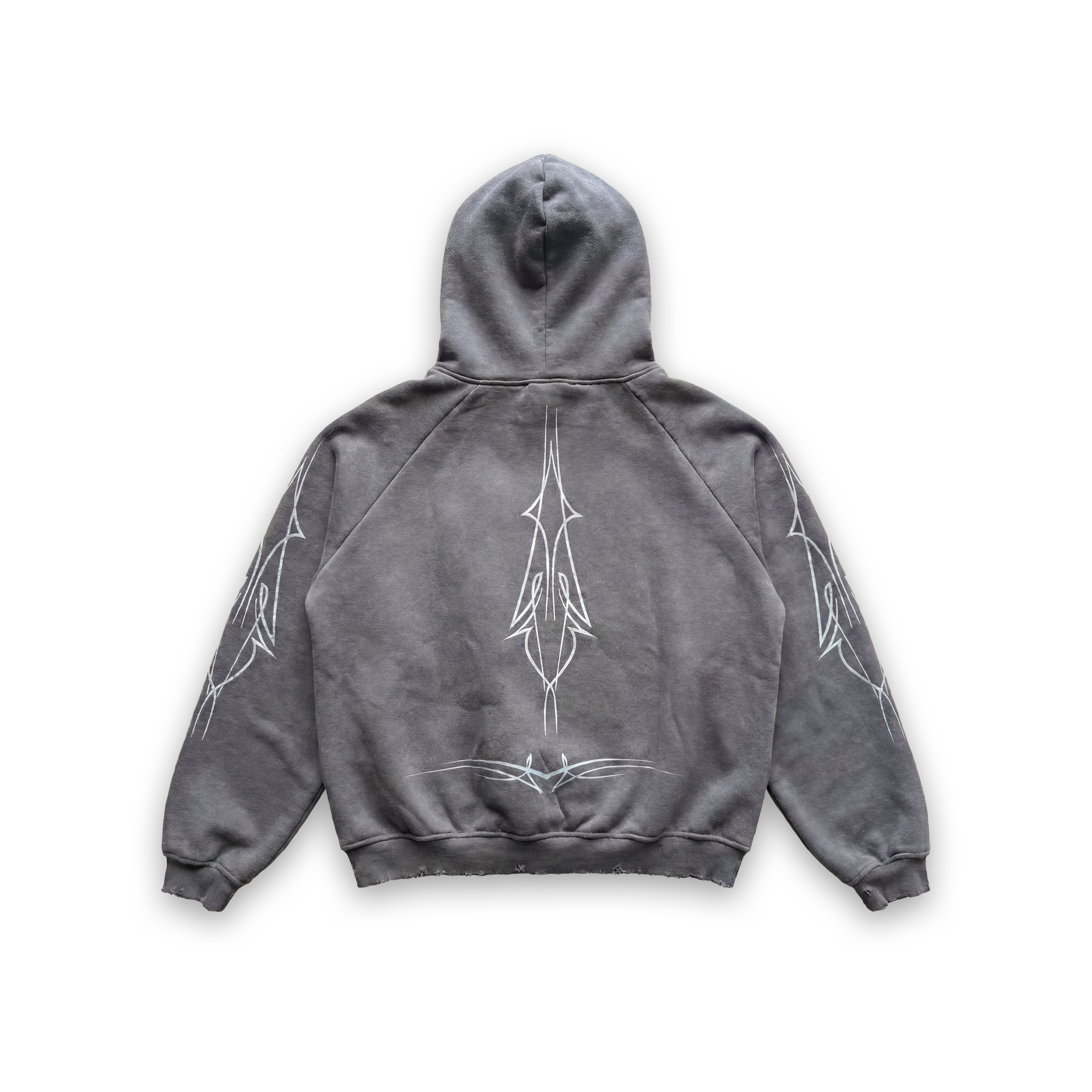 GRAY DISTRESSED HOODIE ?C VD x HARDFEST - Image 3