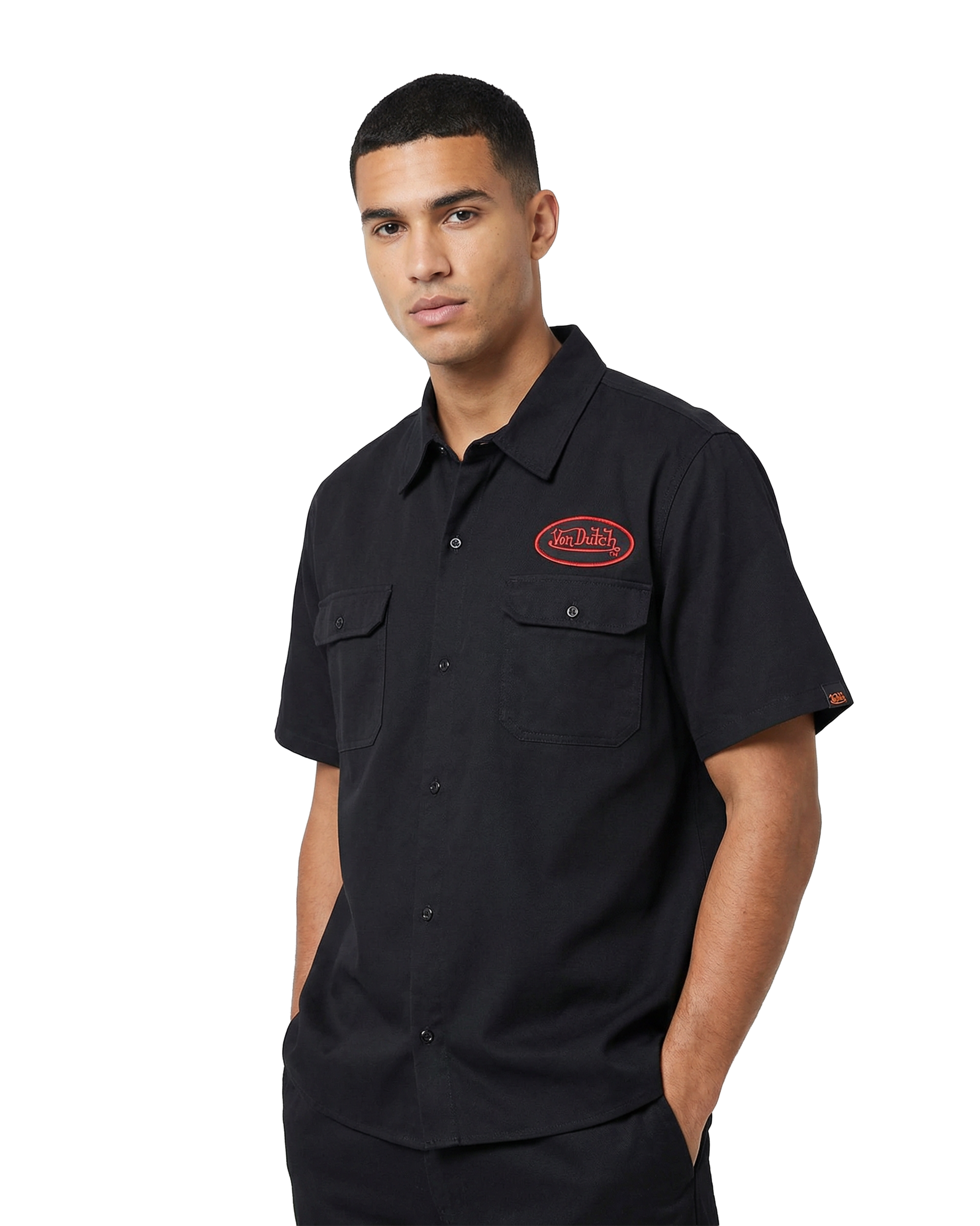 Classic Mechanic Shirt ?C Black and Red - Image 2