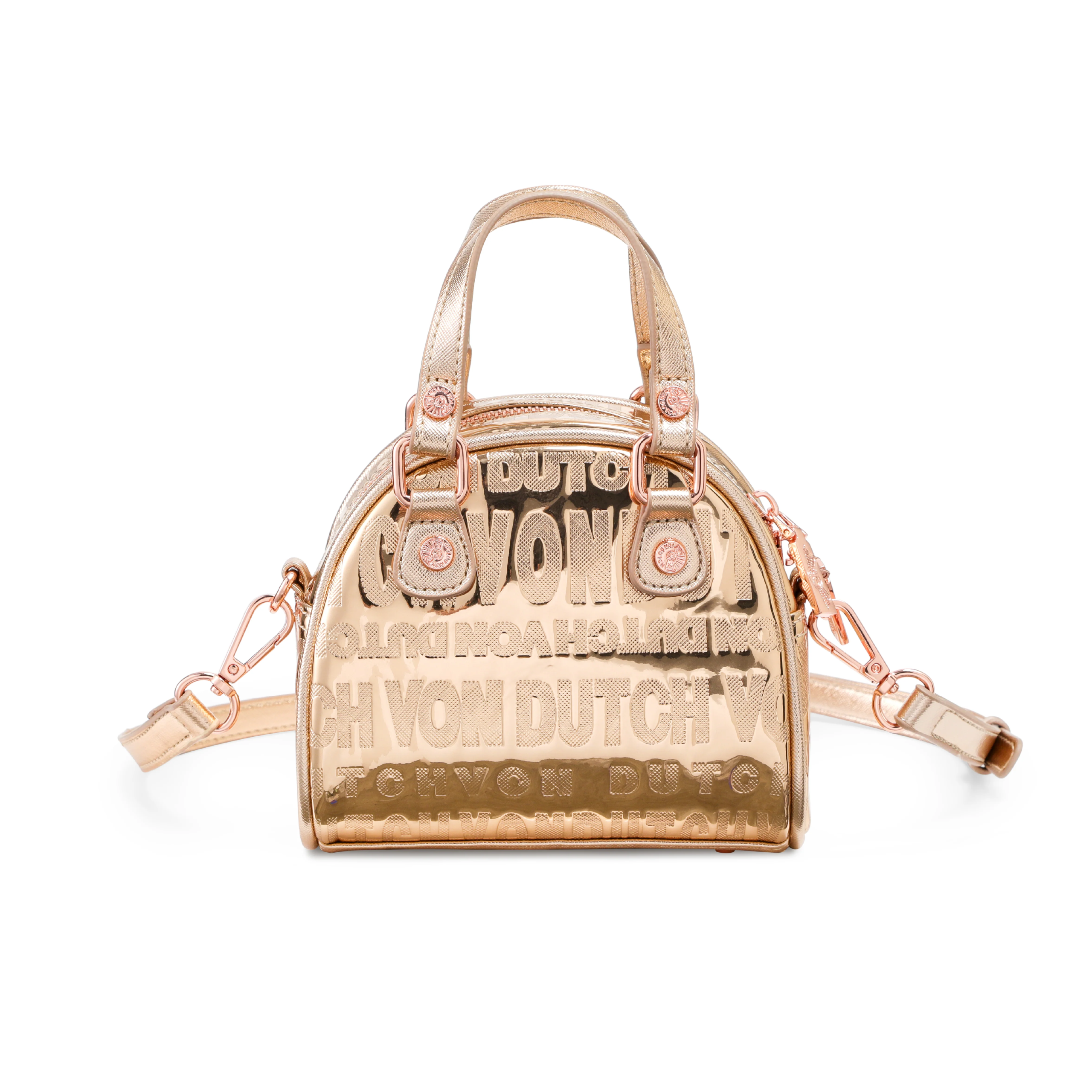 Mini Bowling Bag - Rose Gold Reflective - Image 9