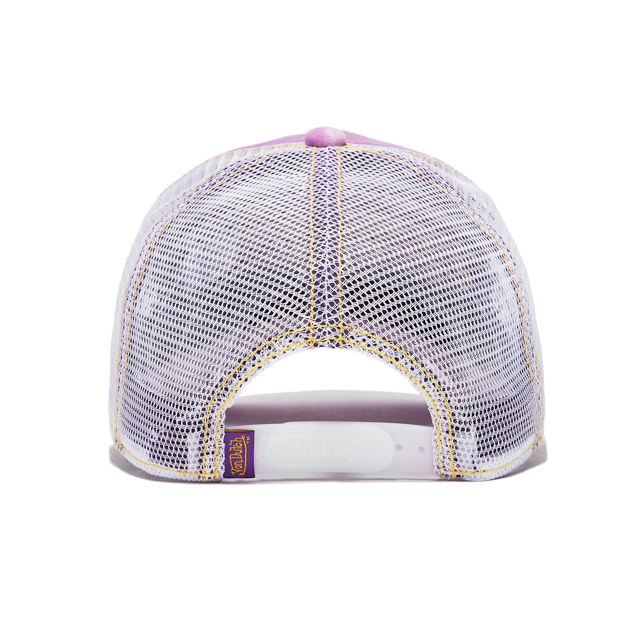 Purple Reverse Logo Velvet Trucker Hat - Image 4
