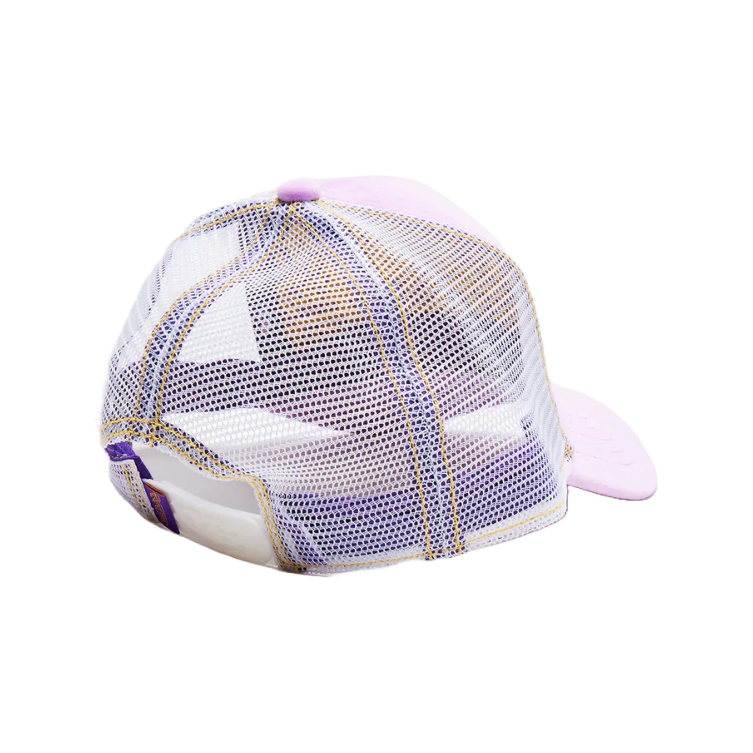 Purple Reverse Logo Velvet Trucker Hat - Image 5