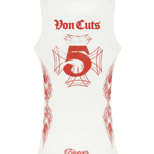 Von Dutch x Raw Cuts Five Tank Top ?C White