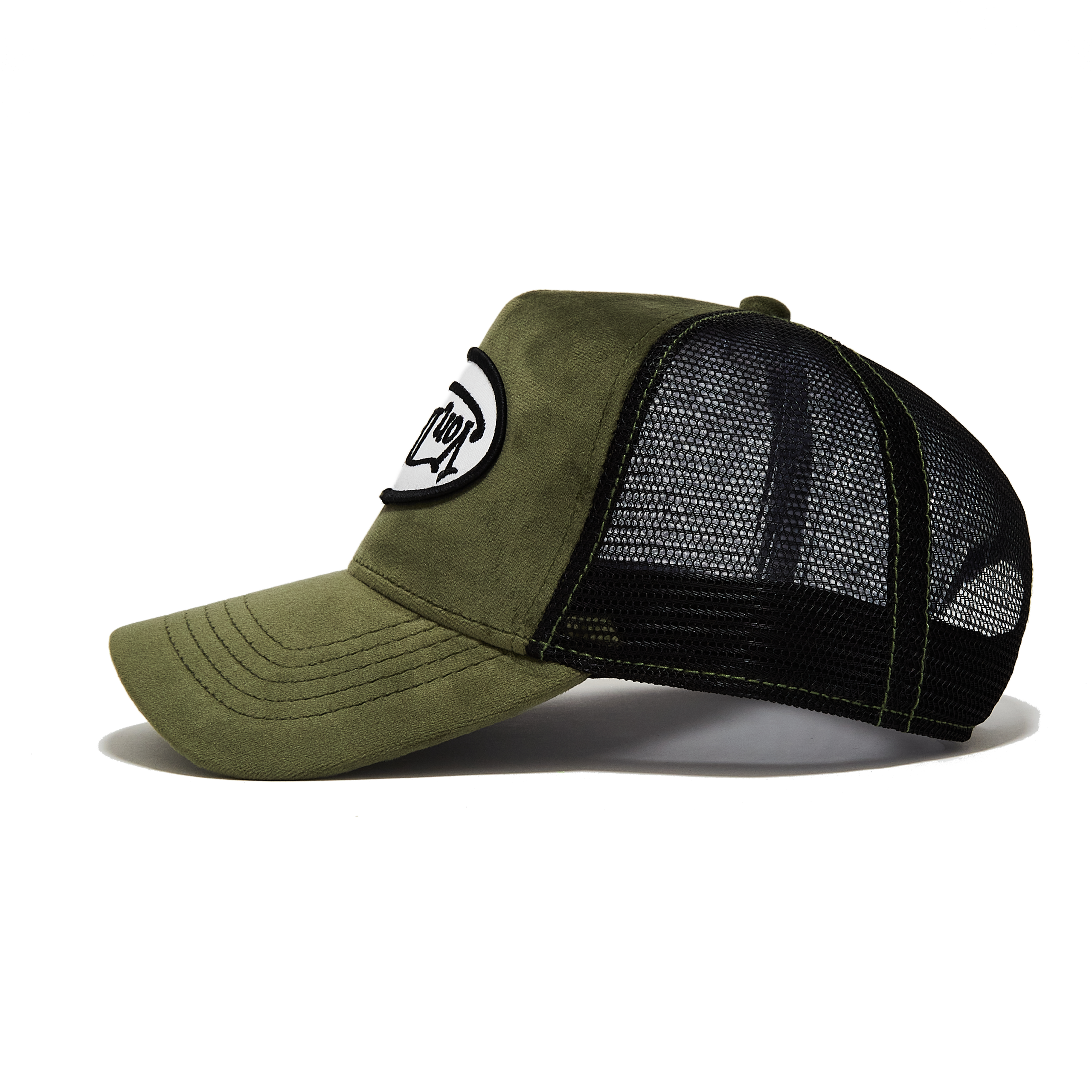 Sage Green Velvet Trucker Hat - Image 3