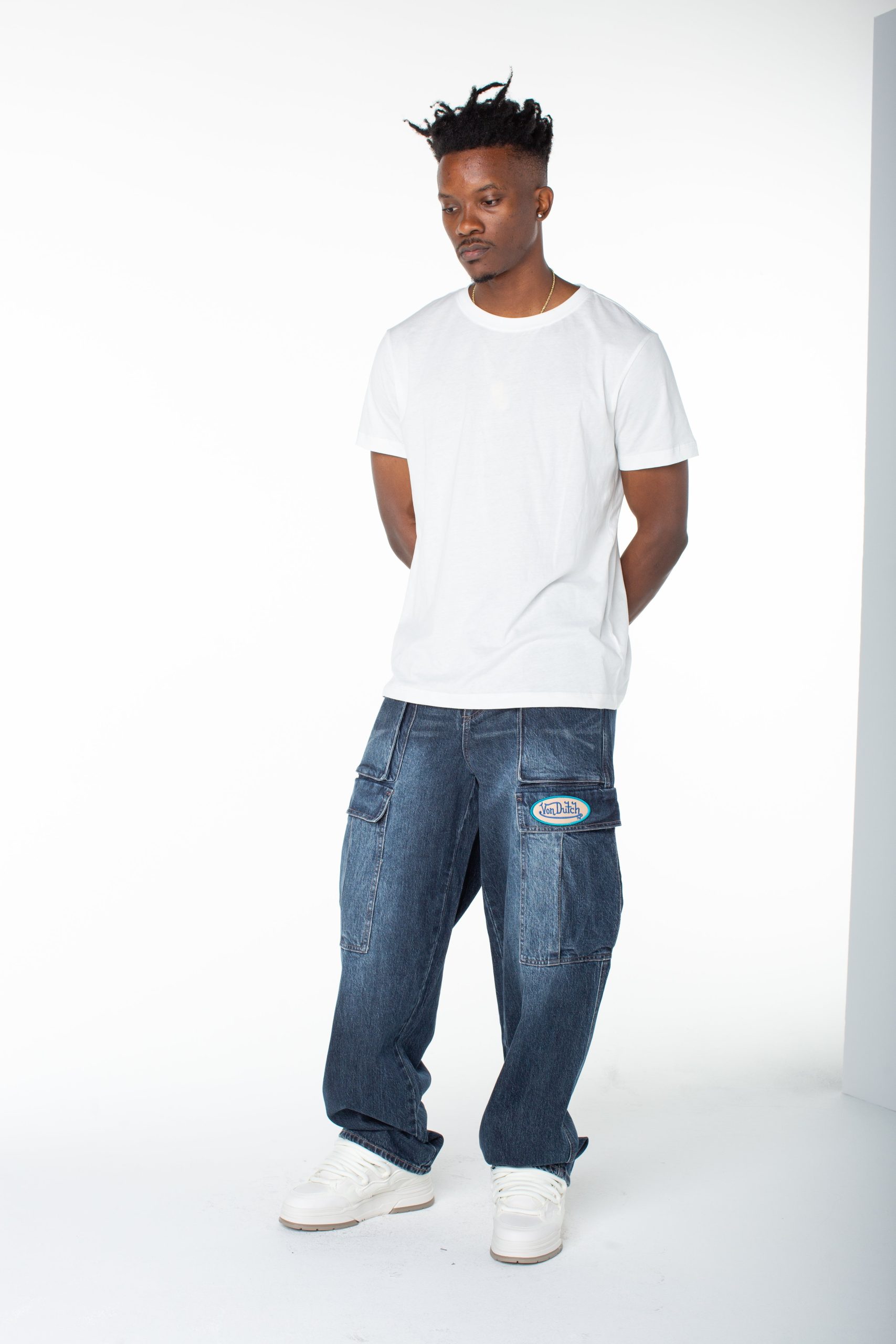 Men's Denim Cargo Pant ?C Middle Moon - Image 6