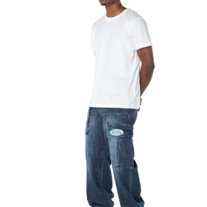 Men's Denim Cargo Pant ?C Middle Moon