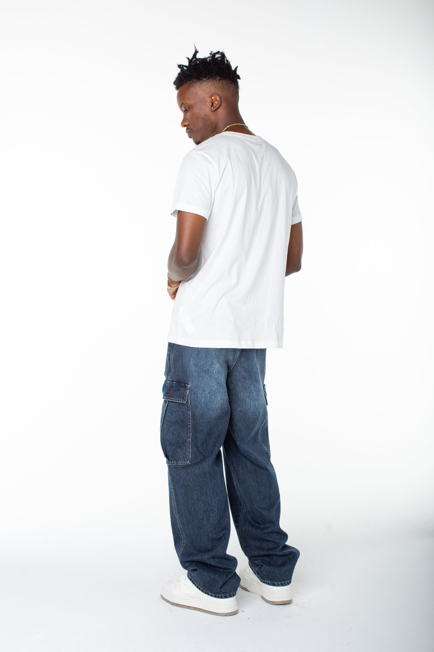 Men's Denim Cargo Pant ?C Middle Moon - Image 3