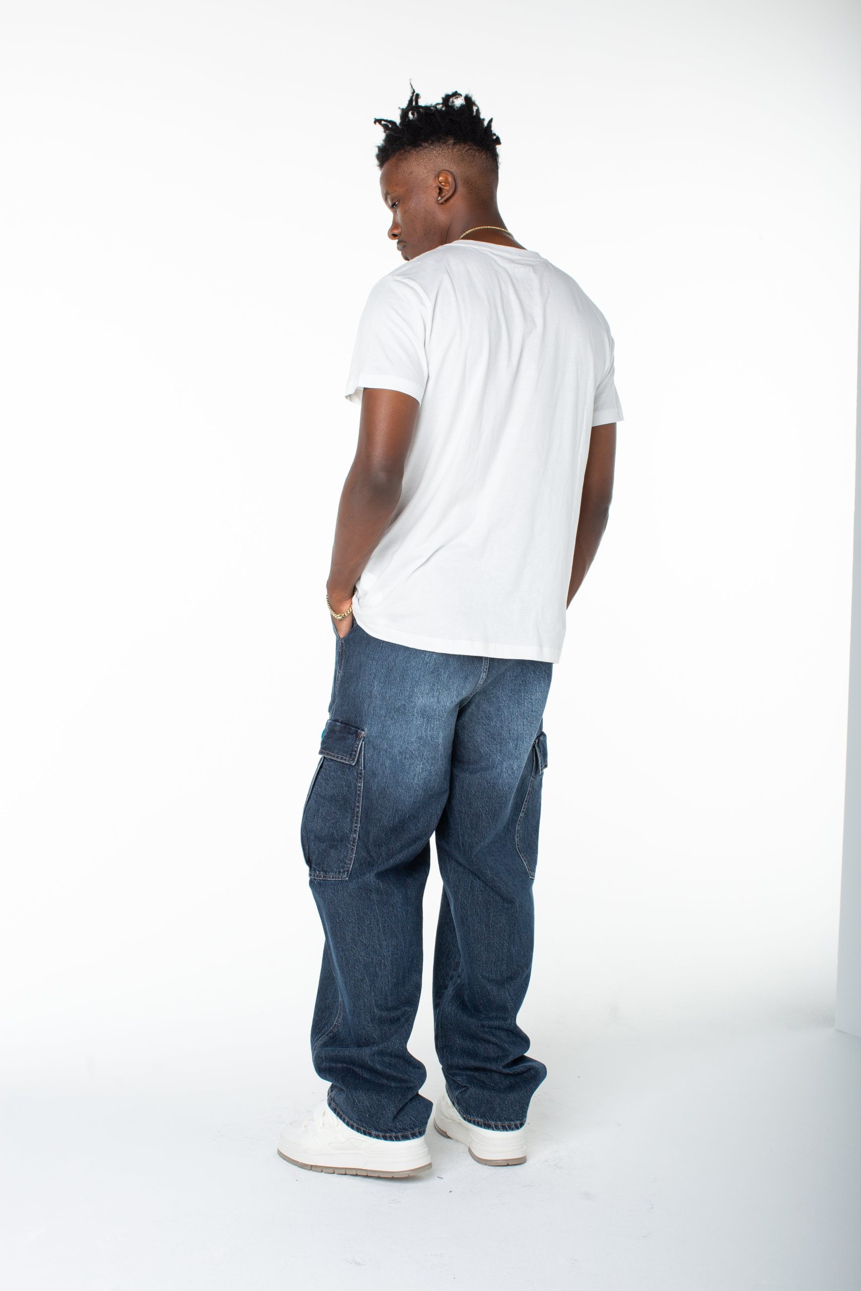 Men's Denim Cargo Pant ?C Middle Moon - Image 4