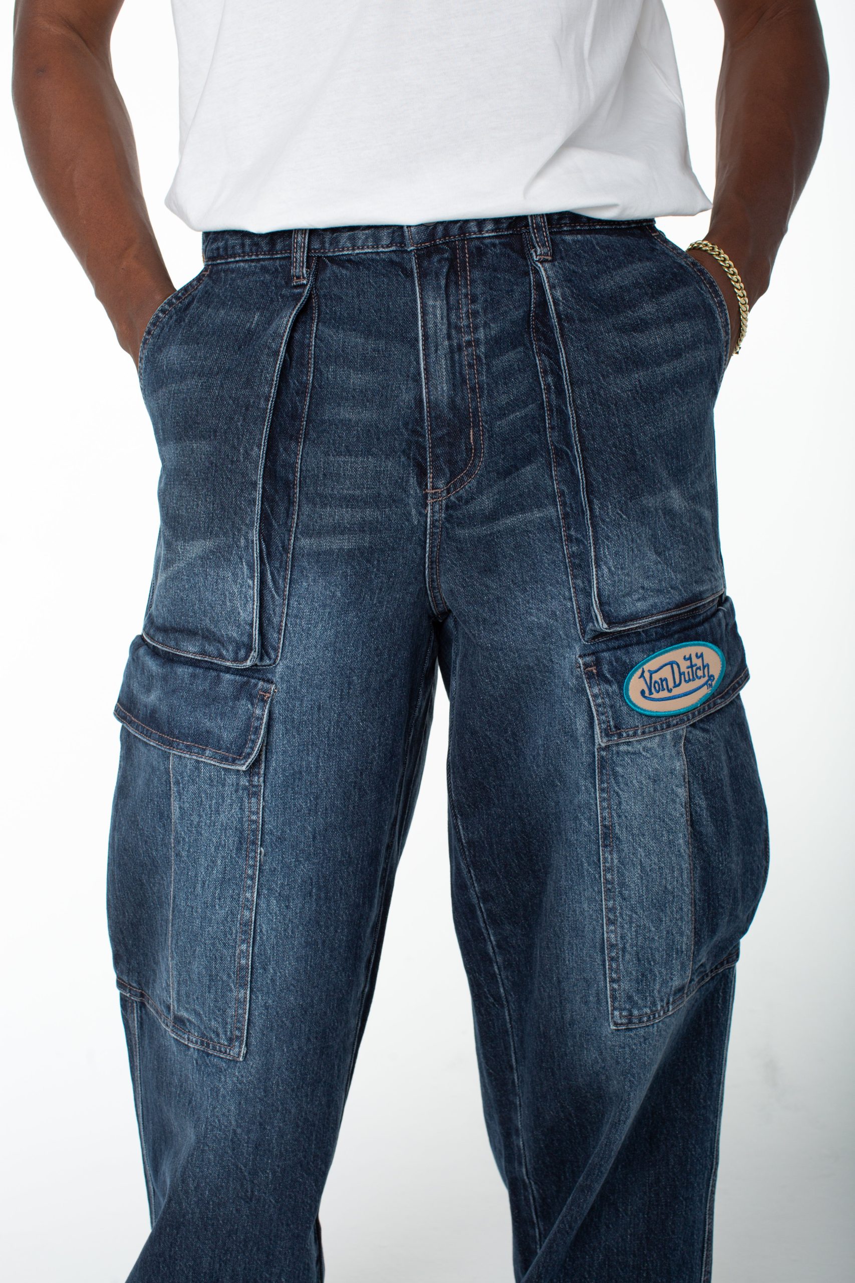 Men's Denim Cargo Pant ?C Middle Moon - Image 12