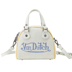 Rhinestone Bowling Bag - Light Denim