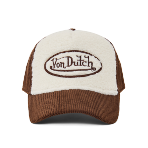 Brown Sherpa Dutch Trucker Hat