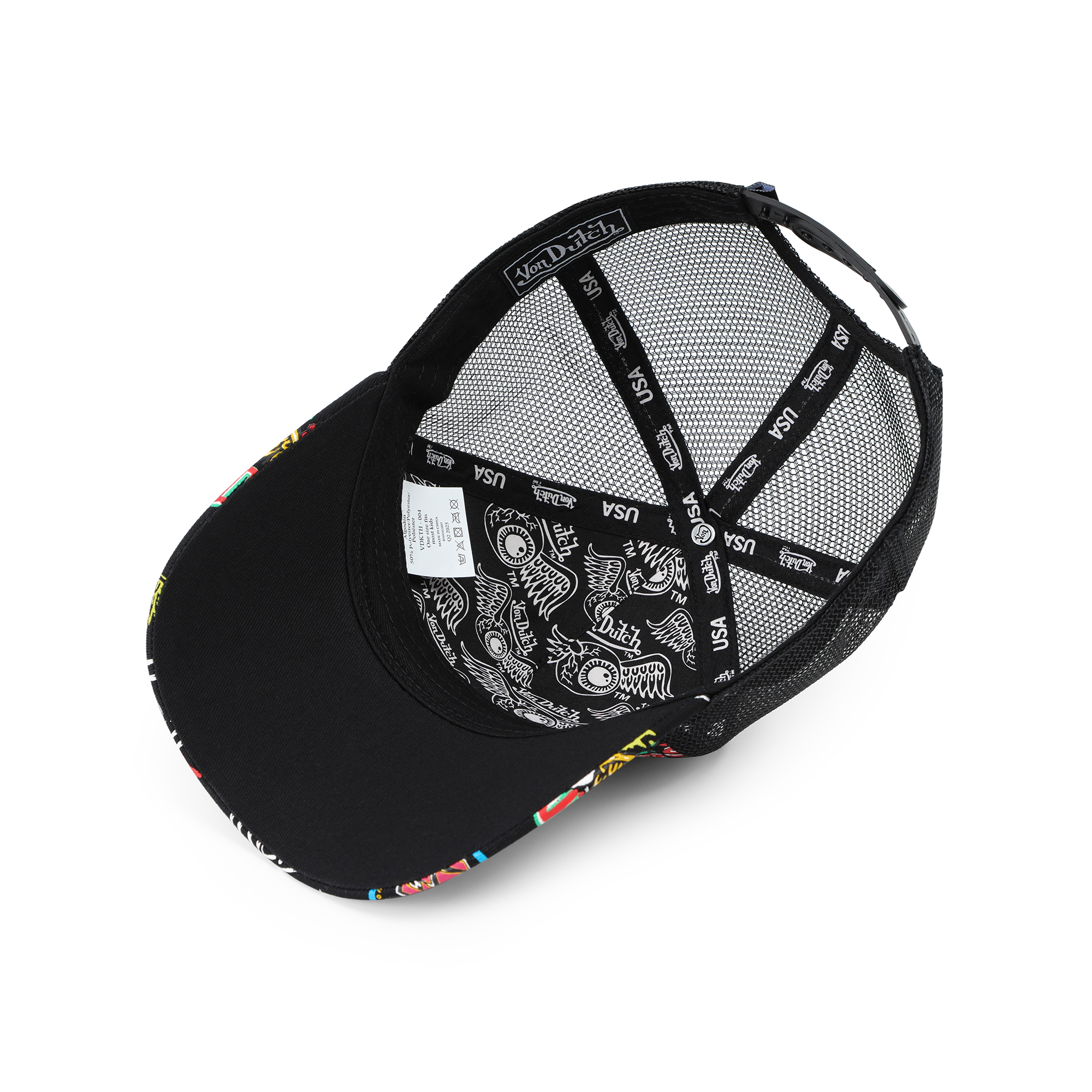 Kids Classic Trucker Hat - All Over Black Jax - Image 5