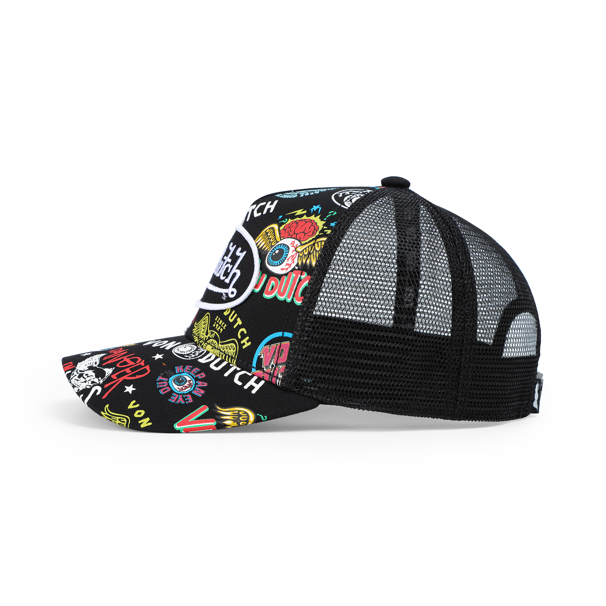 Kids Classic Trucker Hat - All Over Black Jax - Image 3
