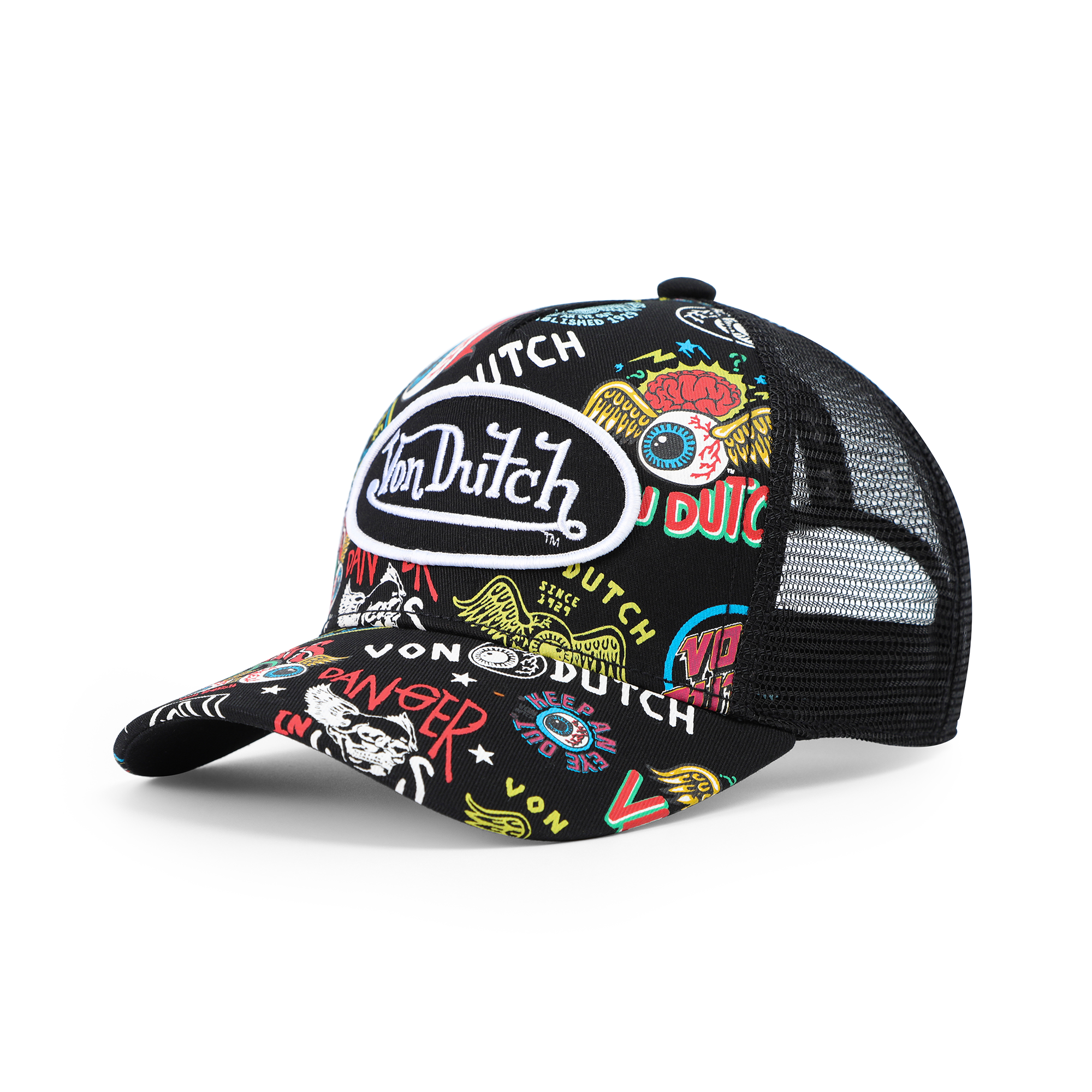 Kids Classic Trucker Hat - All Over Black Jax - Image 8