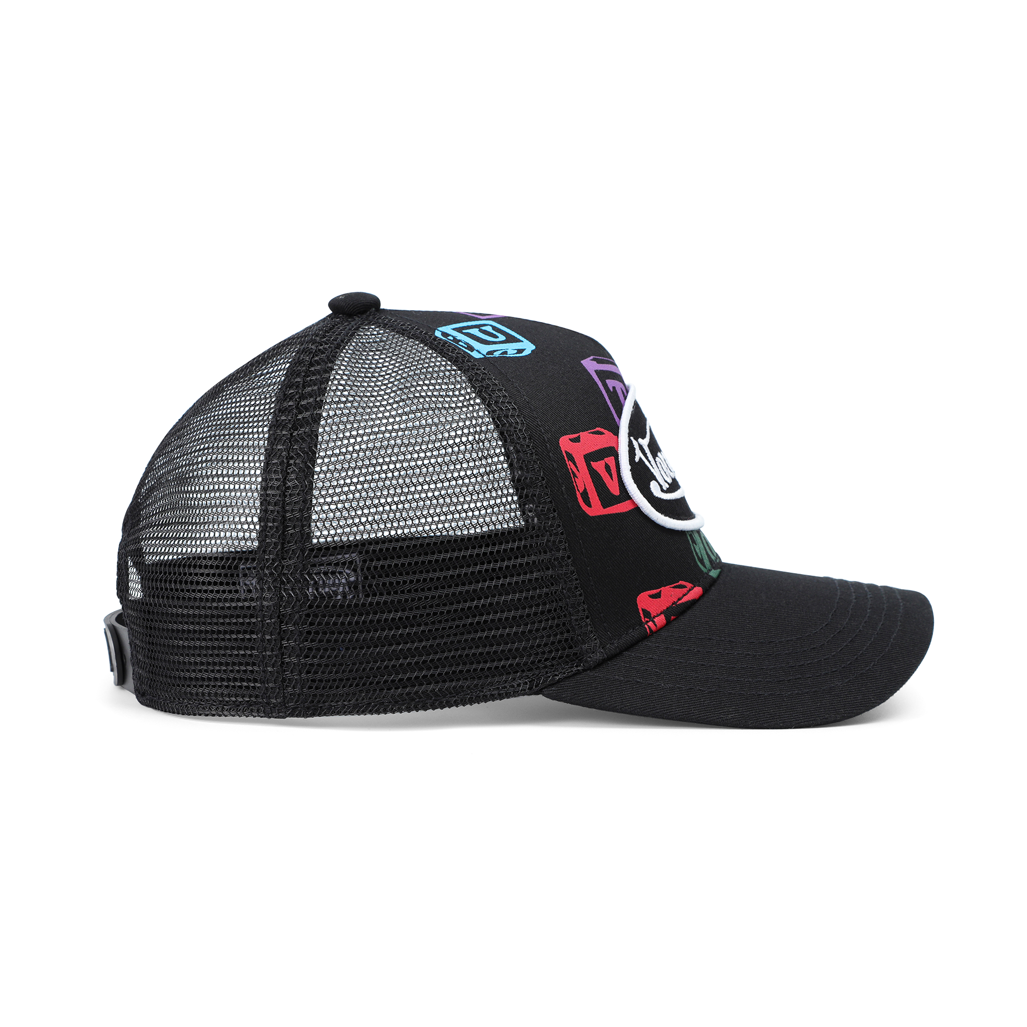 Kids Classic Trucker Hat - Black Blocks - Image 4
